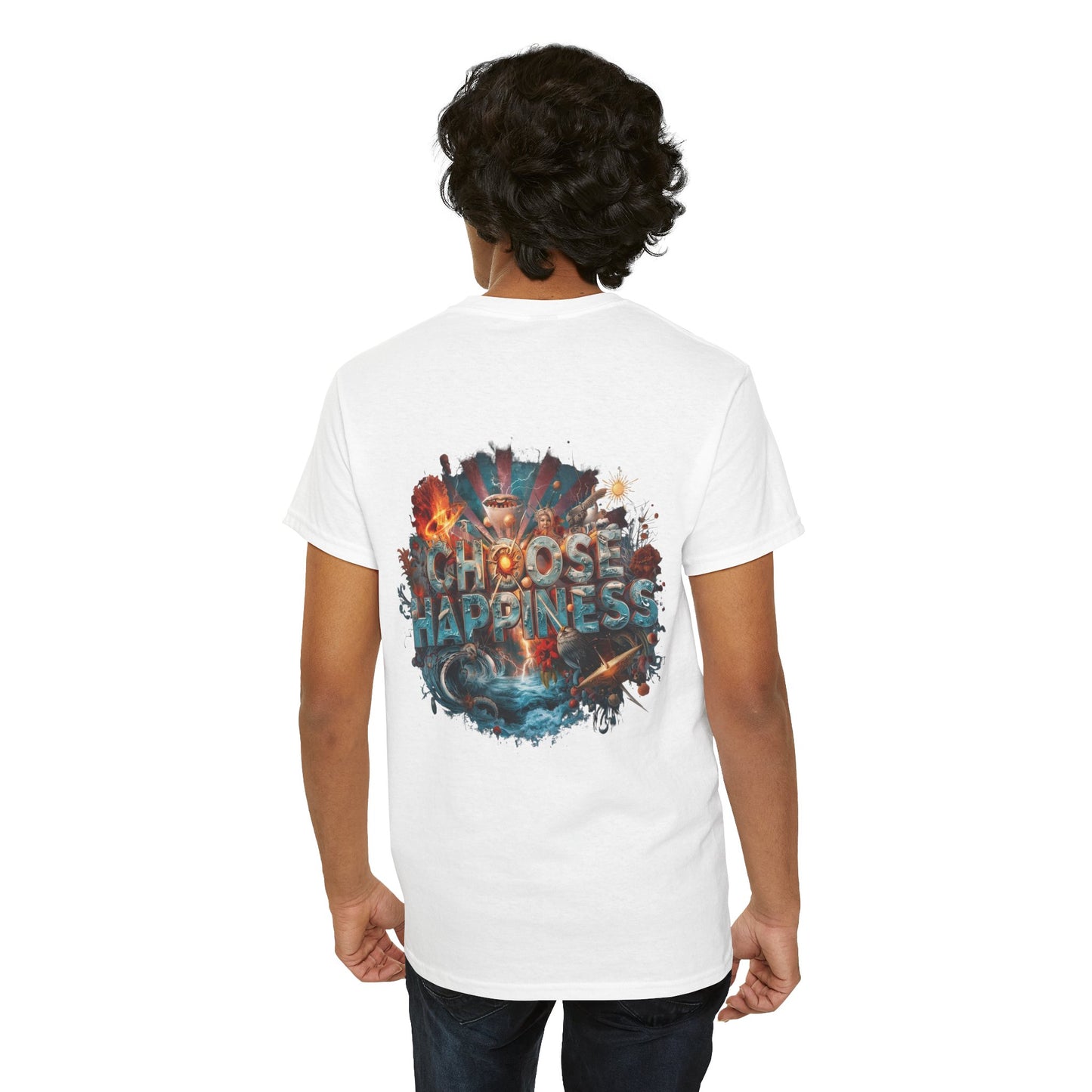 Choose Happiness Unixes T-Shirt Positive Mindset Vibes