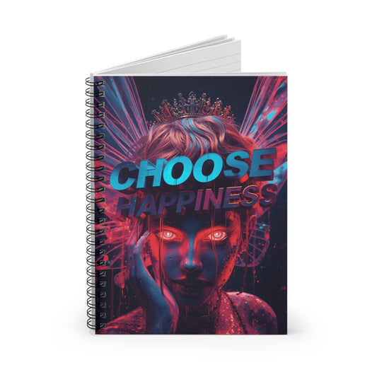 Choose Happiness Spiral Notebook Ruled Journal for Positivity & Daily Notes