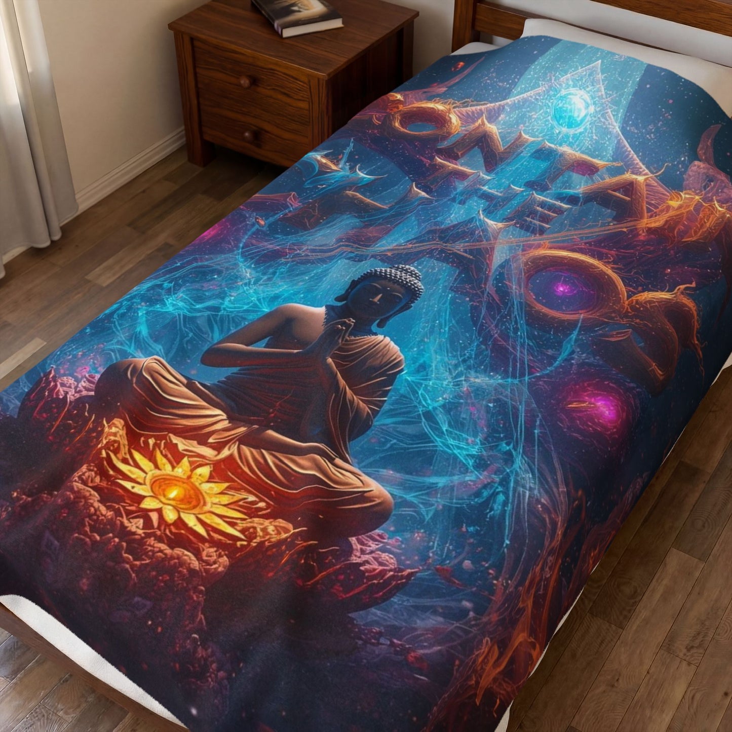 Velveteen Plush Blanket Contain the Chaos Throw