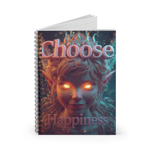 Choose Happiness Spiral Notebook Ruled Journal for Positivity & Daily Notes
