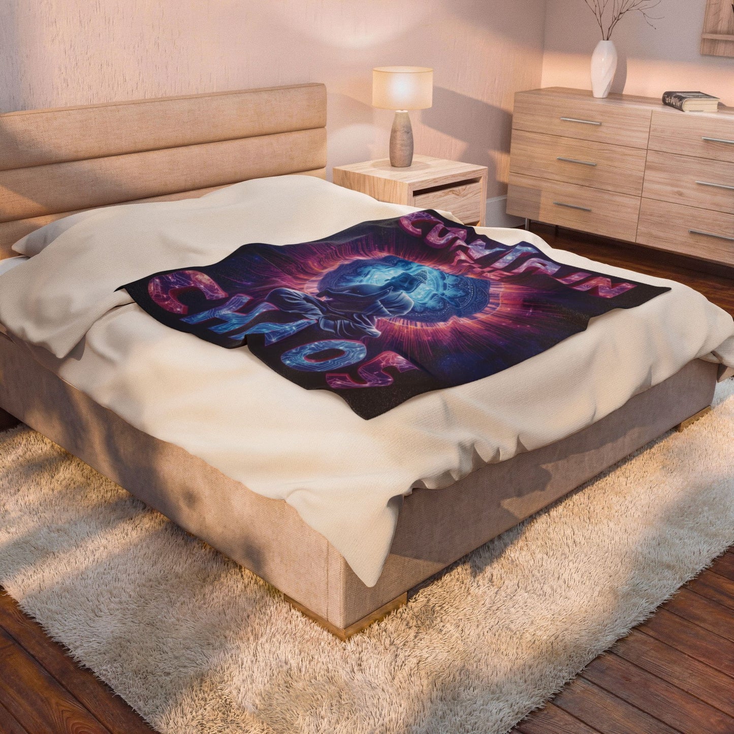 Contain the Chaos Velveteen Plush Blanket