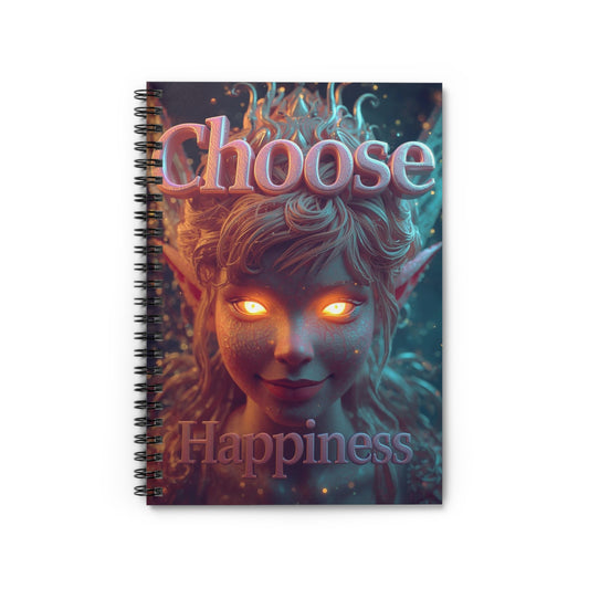 Choose Happiness Spiral Notebook Ruled Journal for Positivity & Daily Notes