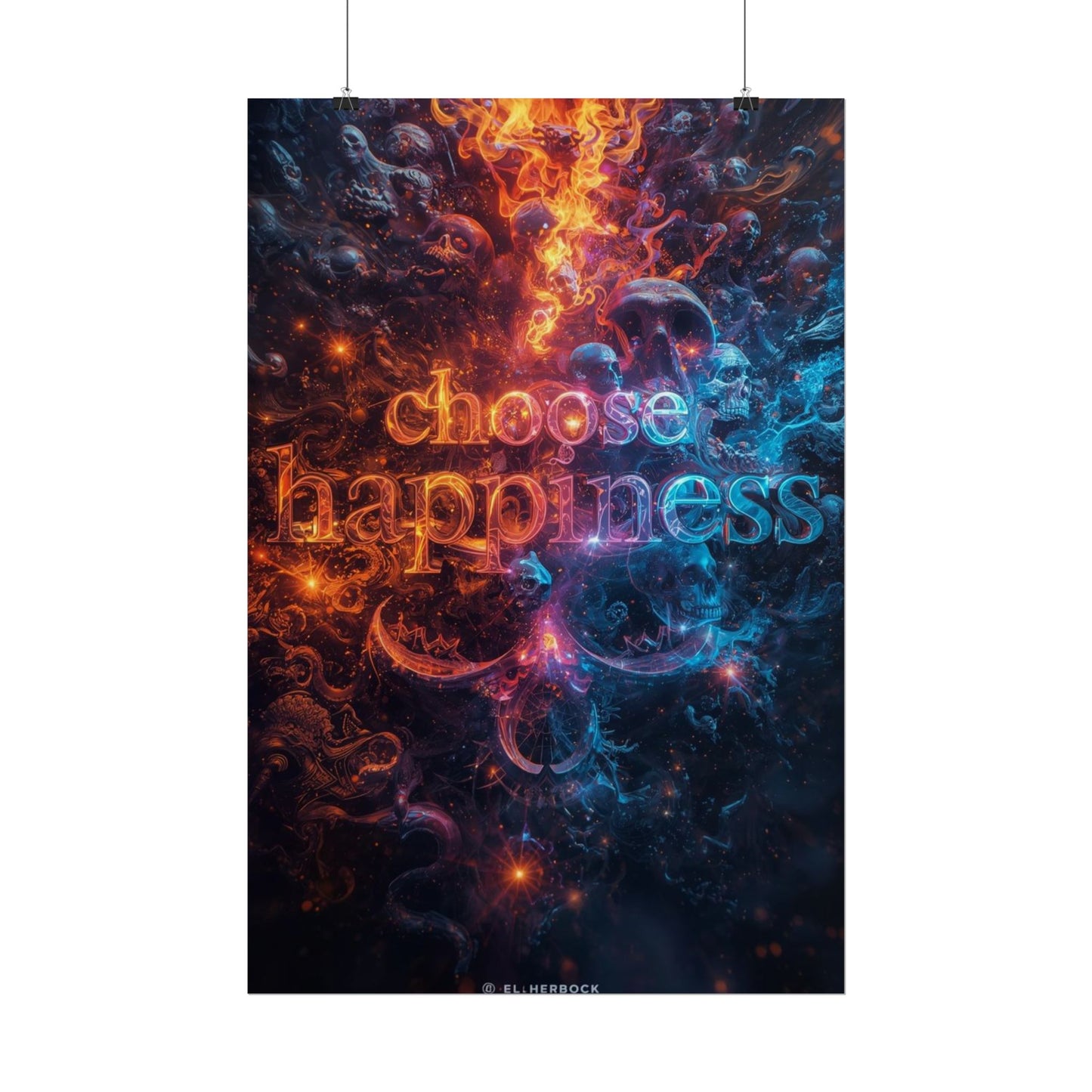 The LifeBox Motivational Poster, Choose Happiness Wall Art, Self Discipline & Mindset Decor, Personal Growth Inspirational Quote Print