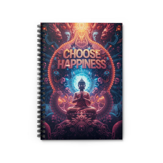 Choose Happiness Spiral Notebook  Ruled Journal for Positivity & Daily Notes