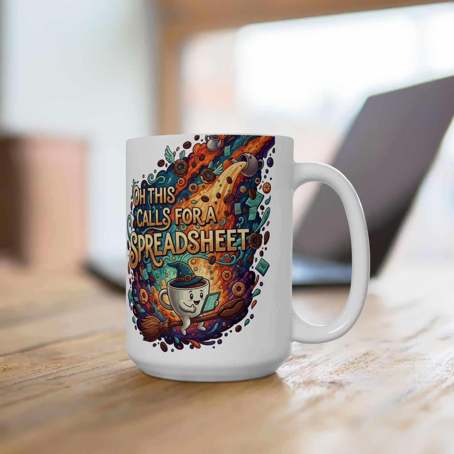 Oh This Calls for a Spree Ceramic Mug — Colorful Shopping & Treats Coffee Cup