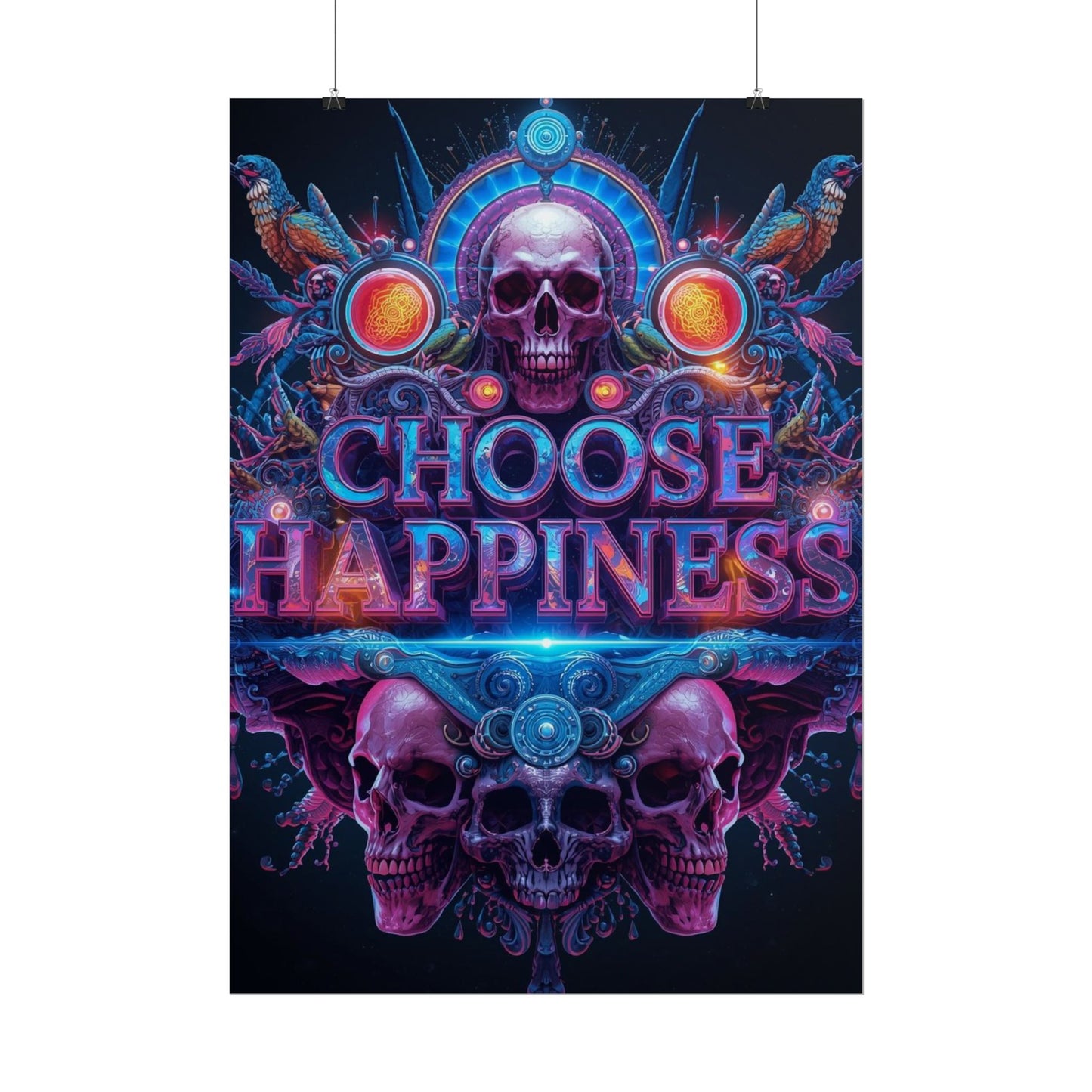 The LifeBox Motivational Poster, Choose Happiness Wall Art, Self Discipline & Mindset Decor, Personal Growth Inspirational Quote Print