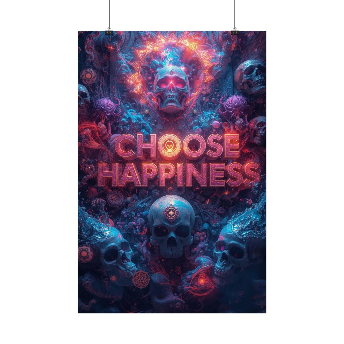 The LifeBox Motivational Poster, Choose Happiness Wall Art, Self Discipline & Mindset Decor, Personal Growth Inspirational Quote Print