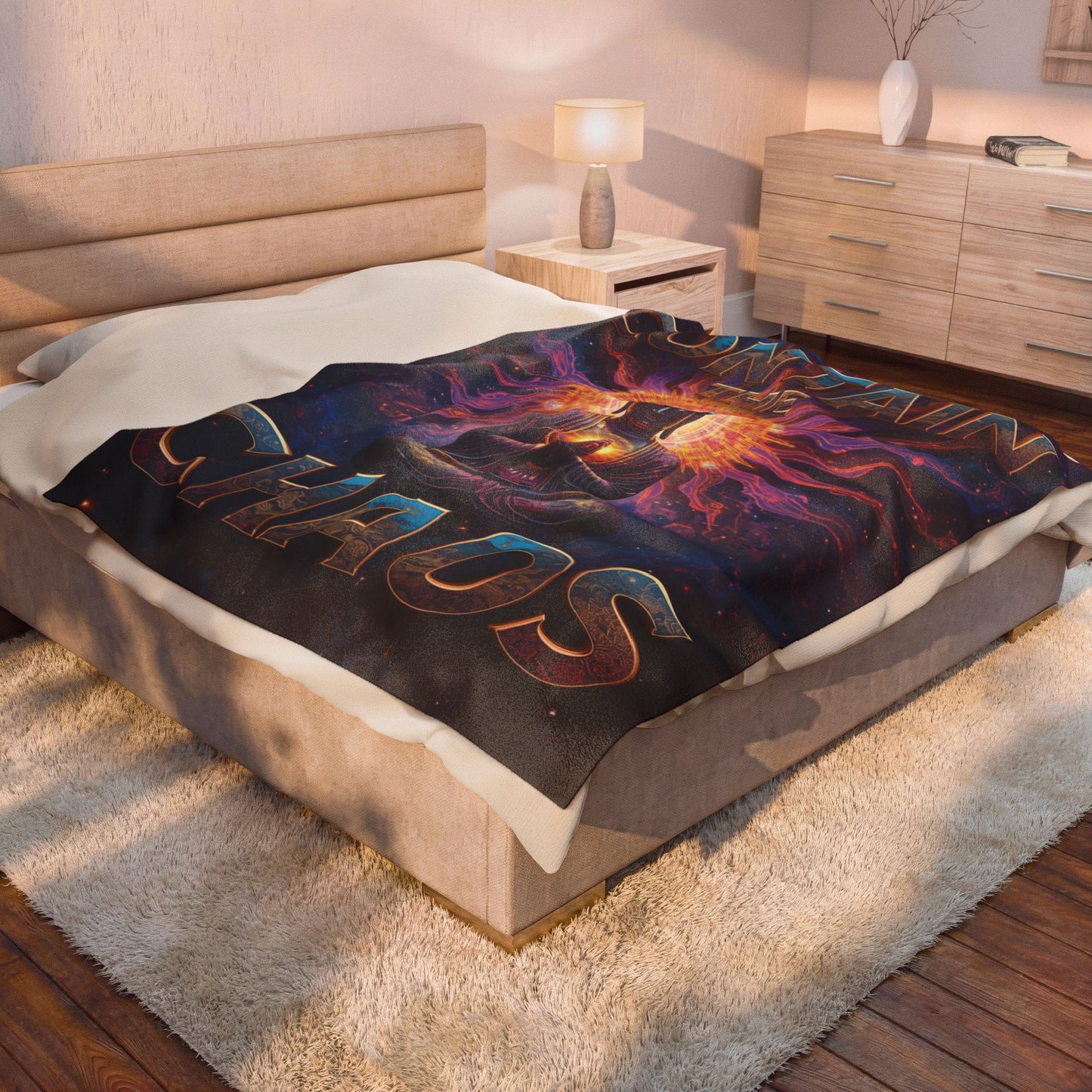 Contain the Chaos Velveteen Plush Blanket