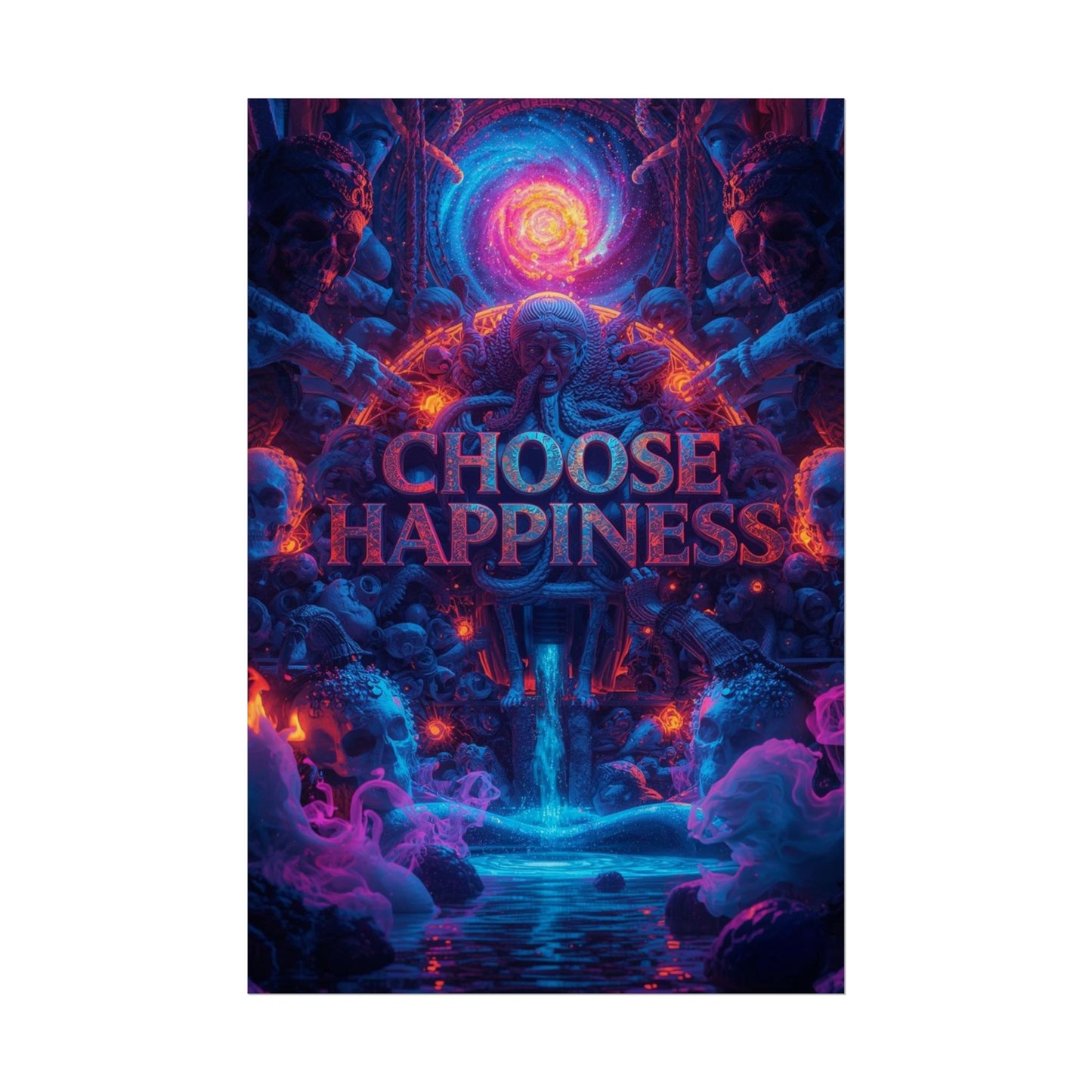 The LifeBox Motivational Poster, Choose Happiness Wall Art, Self Discipline & Mindset Decor, Personal Growth Inspirational Quote Print