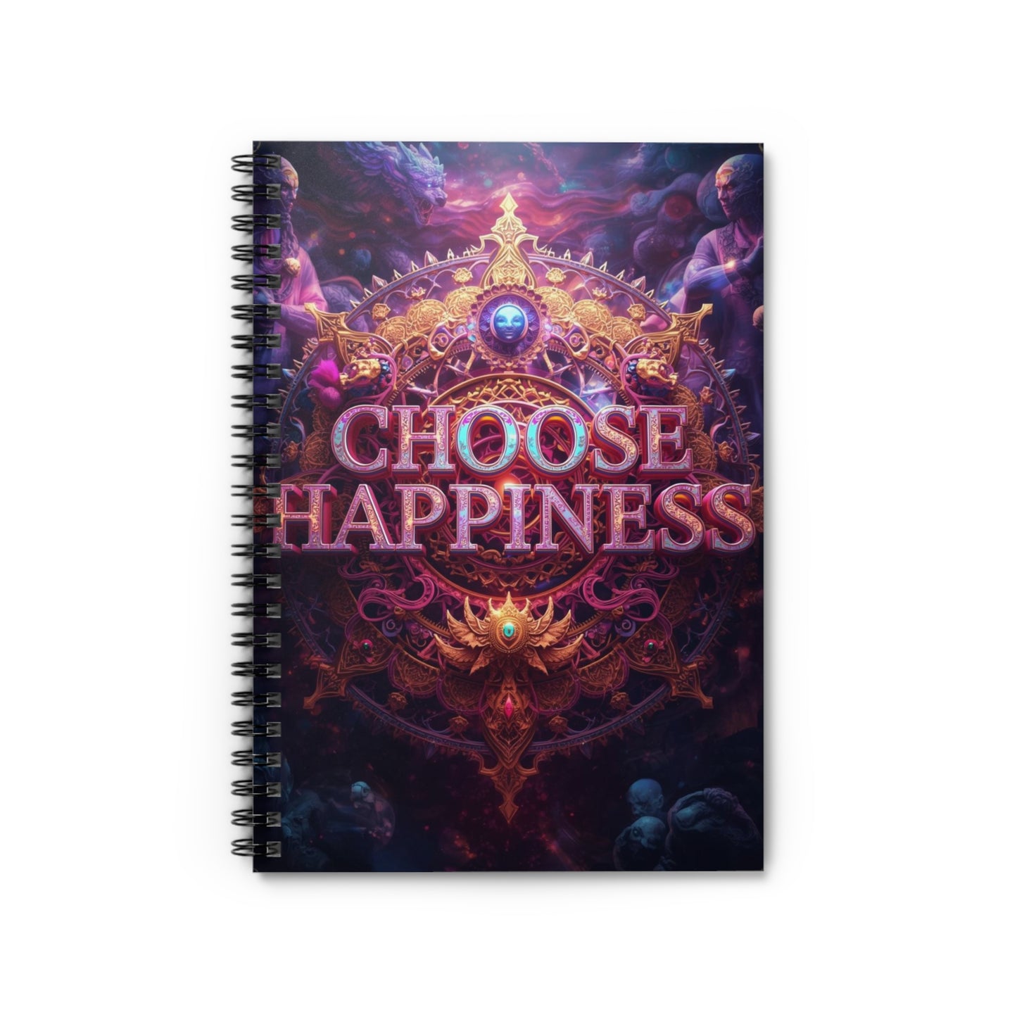 Choose Happiness Spiral Notebook  Ruled Journal for Positivity & Daily Notes