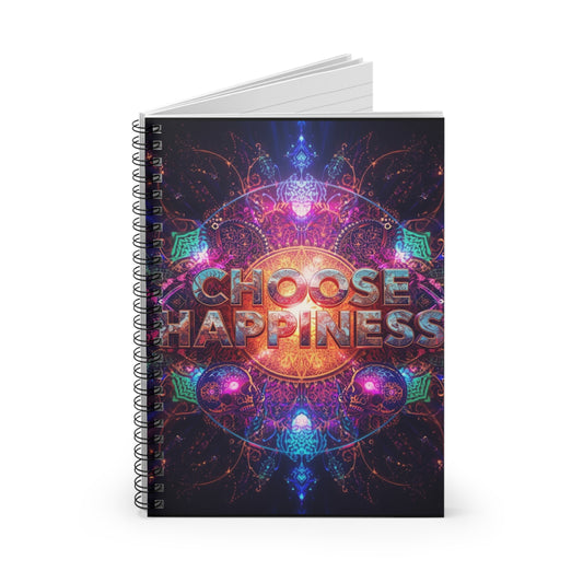 Choose Happiness Spiral Notebook Ruled Journal for Positivity & Daily Notes