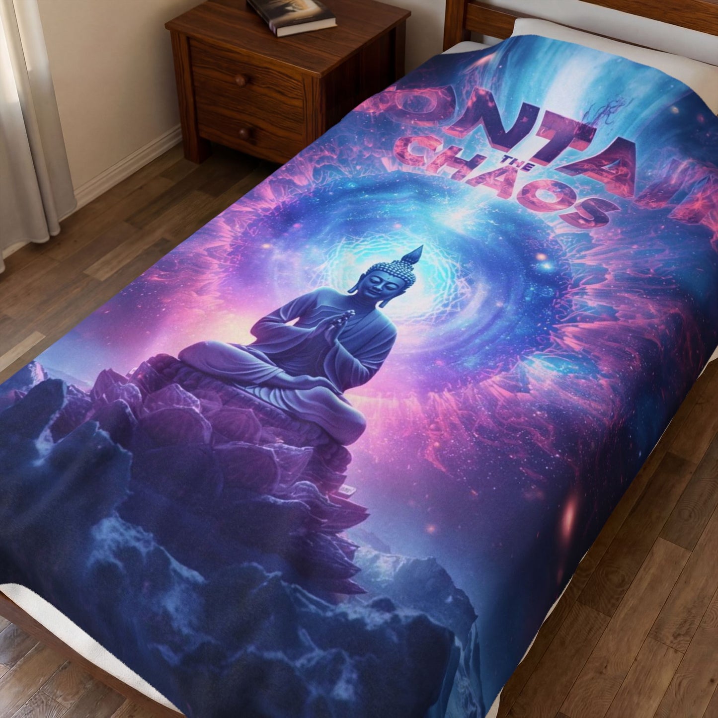 Contain the Chaos Velveteen Plush Blanket