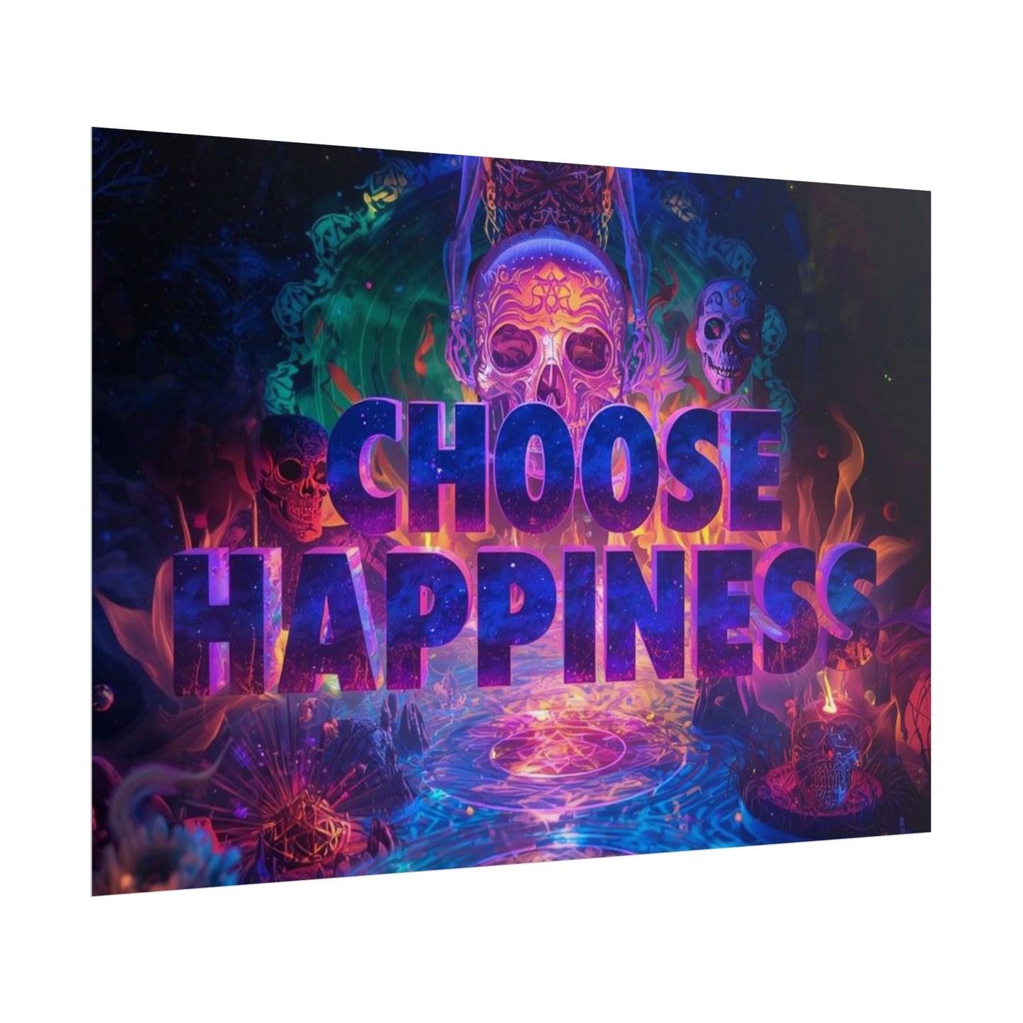 The LifeBox Motivational Poster, Choose Happiness Wall Art, Self Discipline & Mindset Decor, Personal Growth Inspirational Quote Print