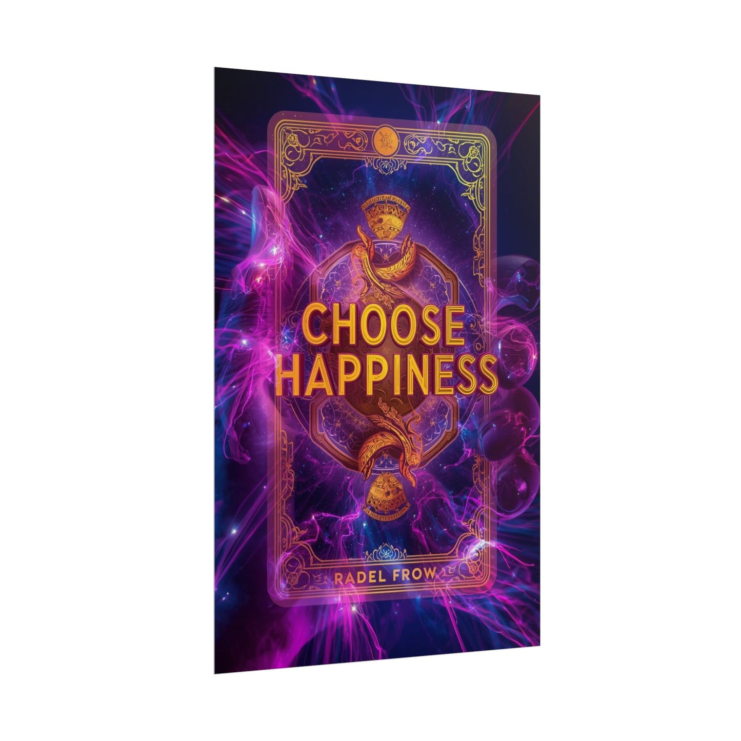The LifeBox Motivational Poster, Choose Happiness Wall Art, Self Discipline & Mindset Decor, Personal Growth Inspirational Quote Print