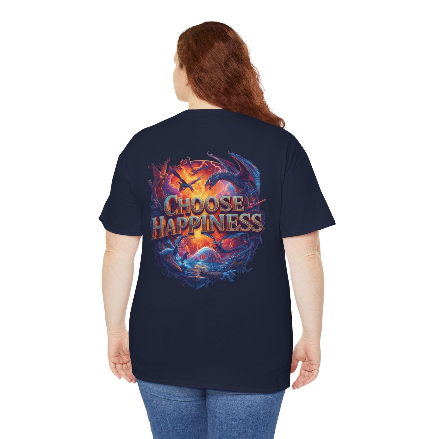 Choose Happiness Unixes T-Shirt Positive Mindset Vibes