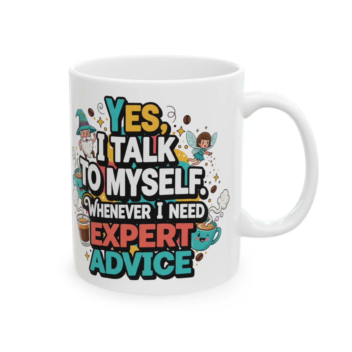 Talk To Me After Coffee Ceramic Mug — Adventure Quote Coffee Mug (11oz, 15oz)