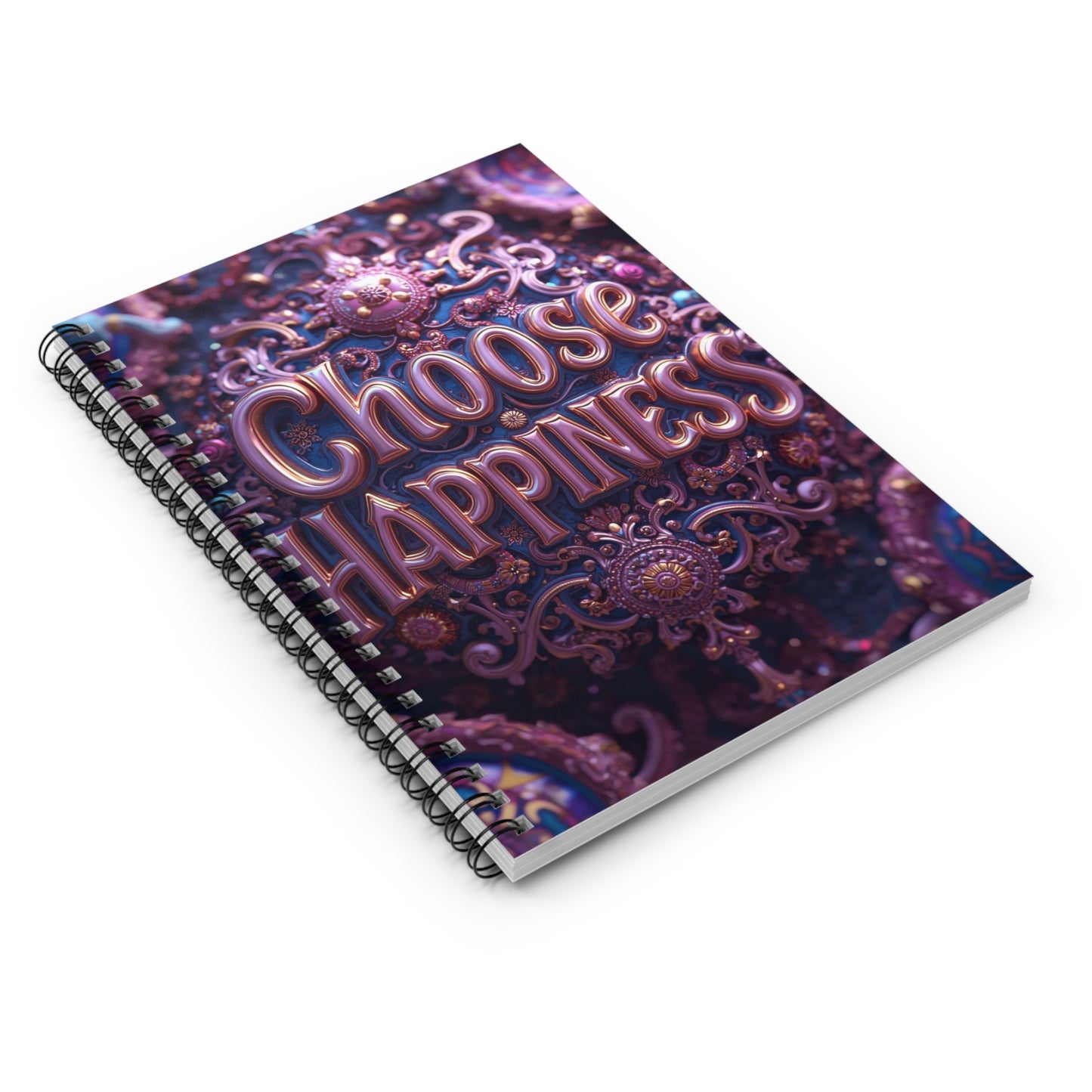 Choose Happiness Spiral Notebook Ruled Journal for Positivity & Daily Notes