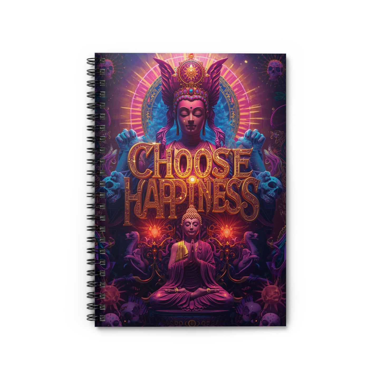Choose Happiness Spiral Notebook  Ruled Journal for Positivity & Daily Notes
