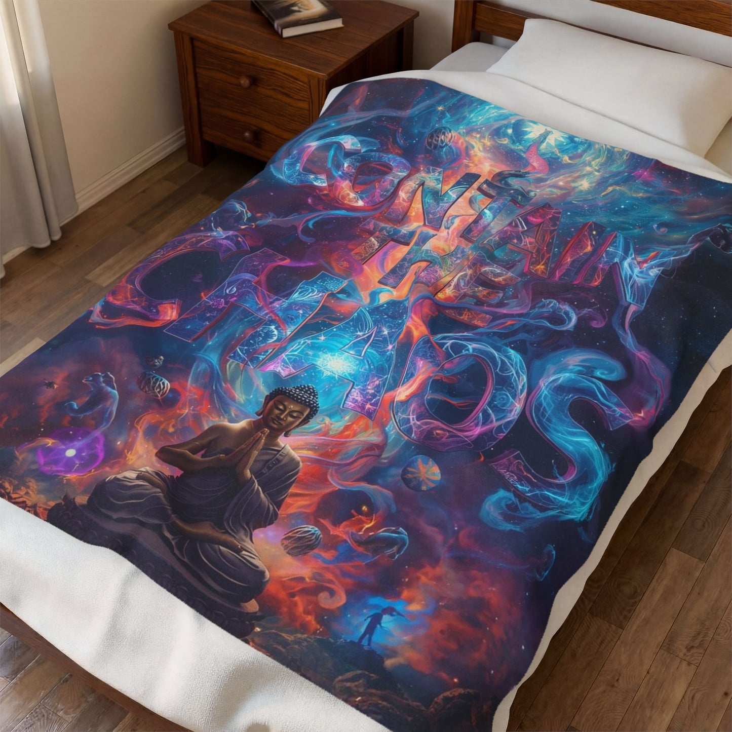 Contain the Chaos Velveteen Plush Blanket