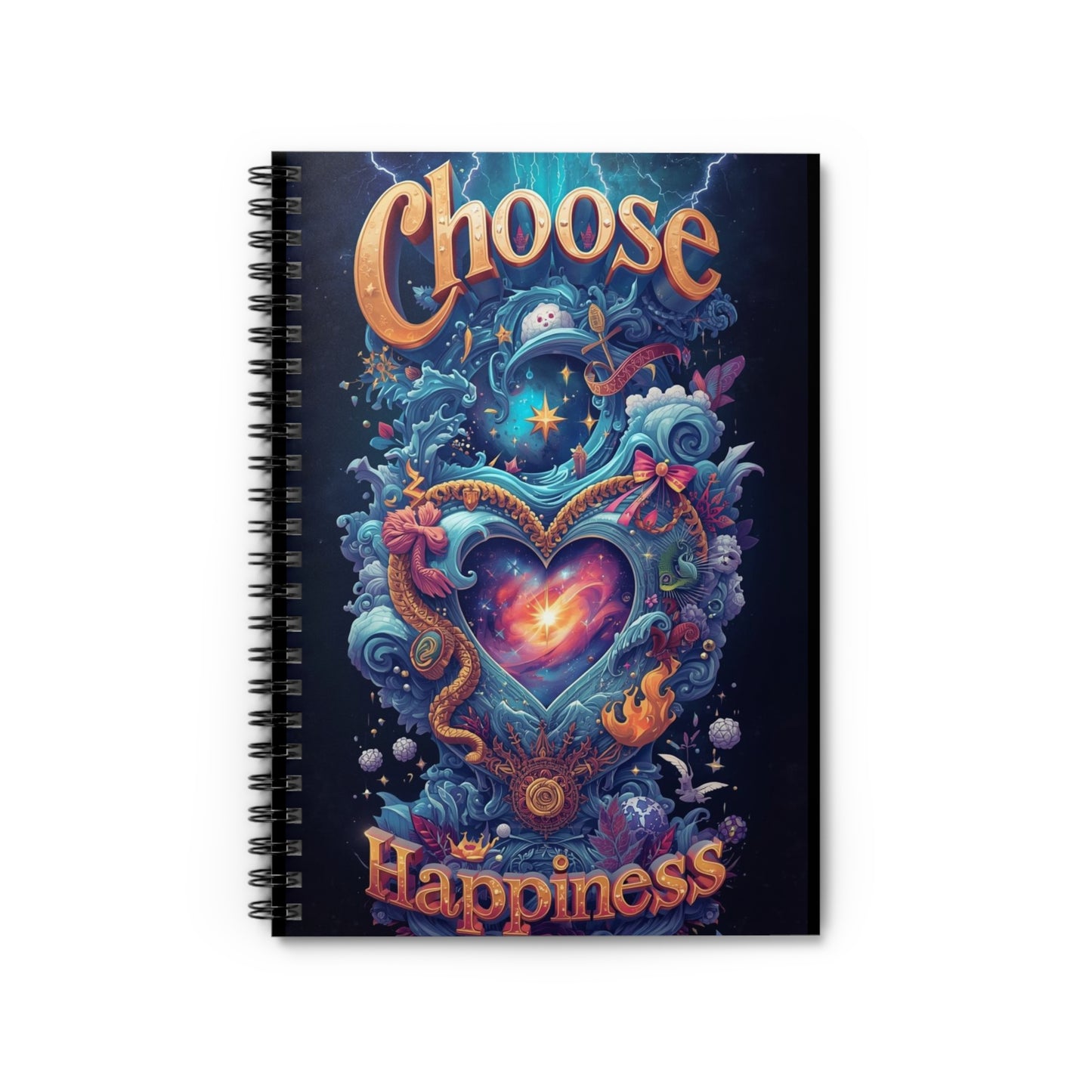Choose Happiness Spiral Notebook Ruled Journal for Positivity & Daily Notes