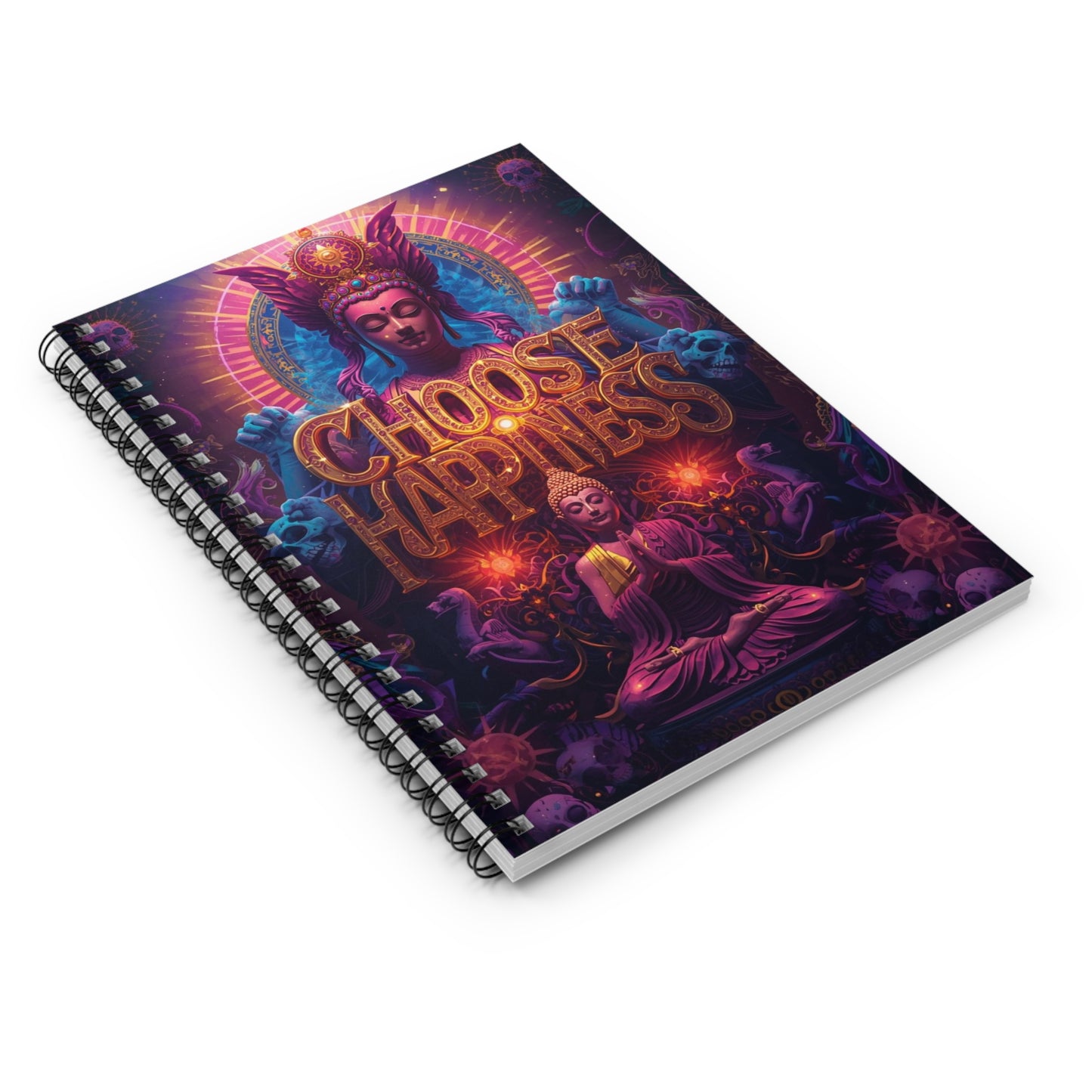 Choose Happiness Spiral Notebook  Ruled Journal for Positivity & Daily Notes