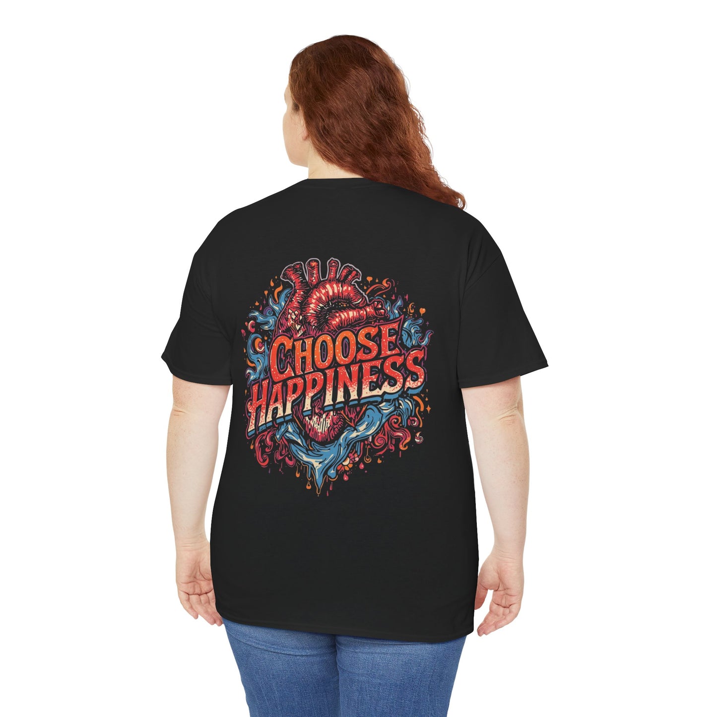 Choose Happiness Unixes T-Shirt Positive Mindset Vibes