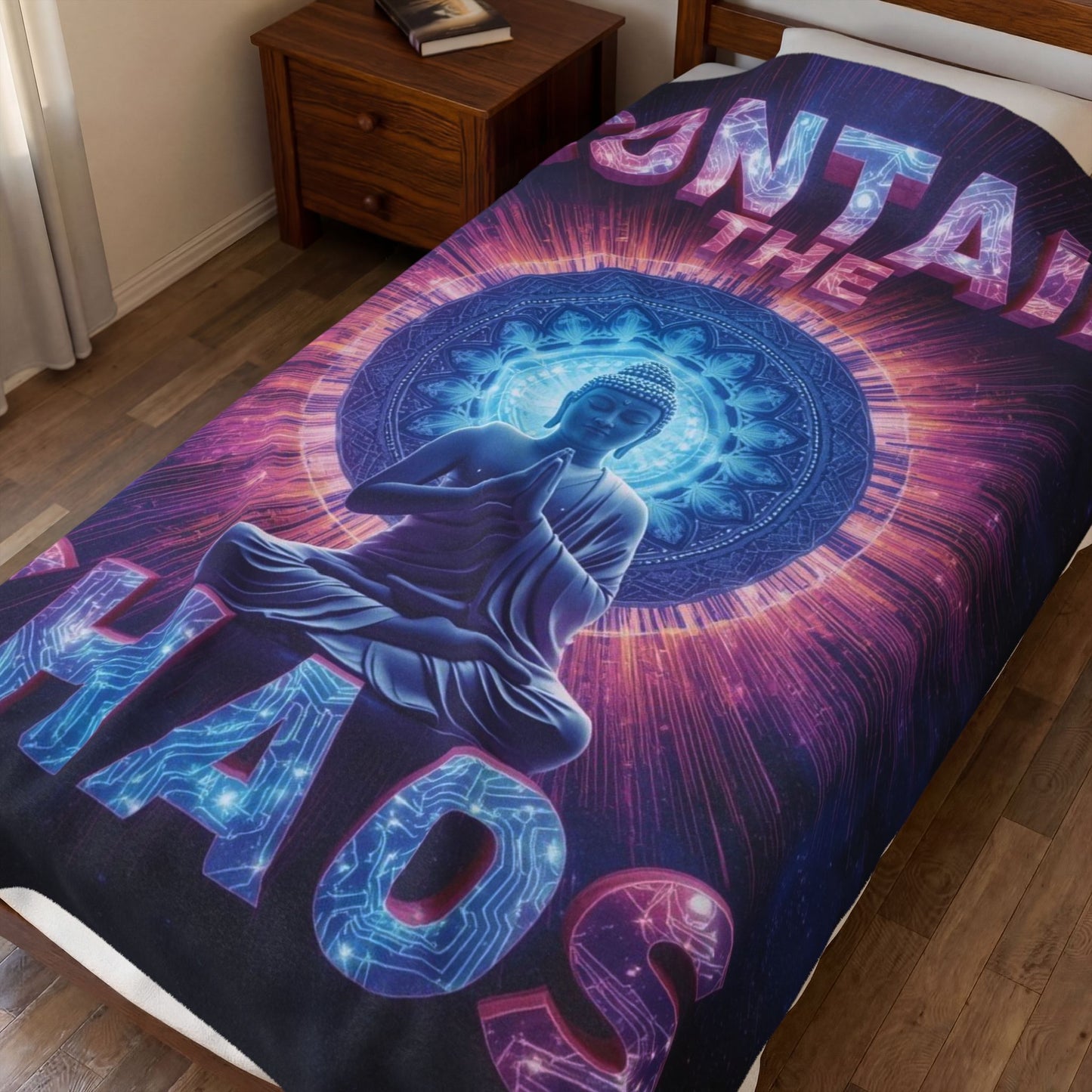 Contain the Chaos Velveteen Plush Blanket