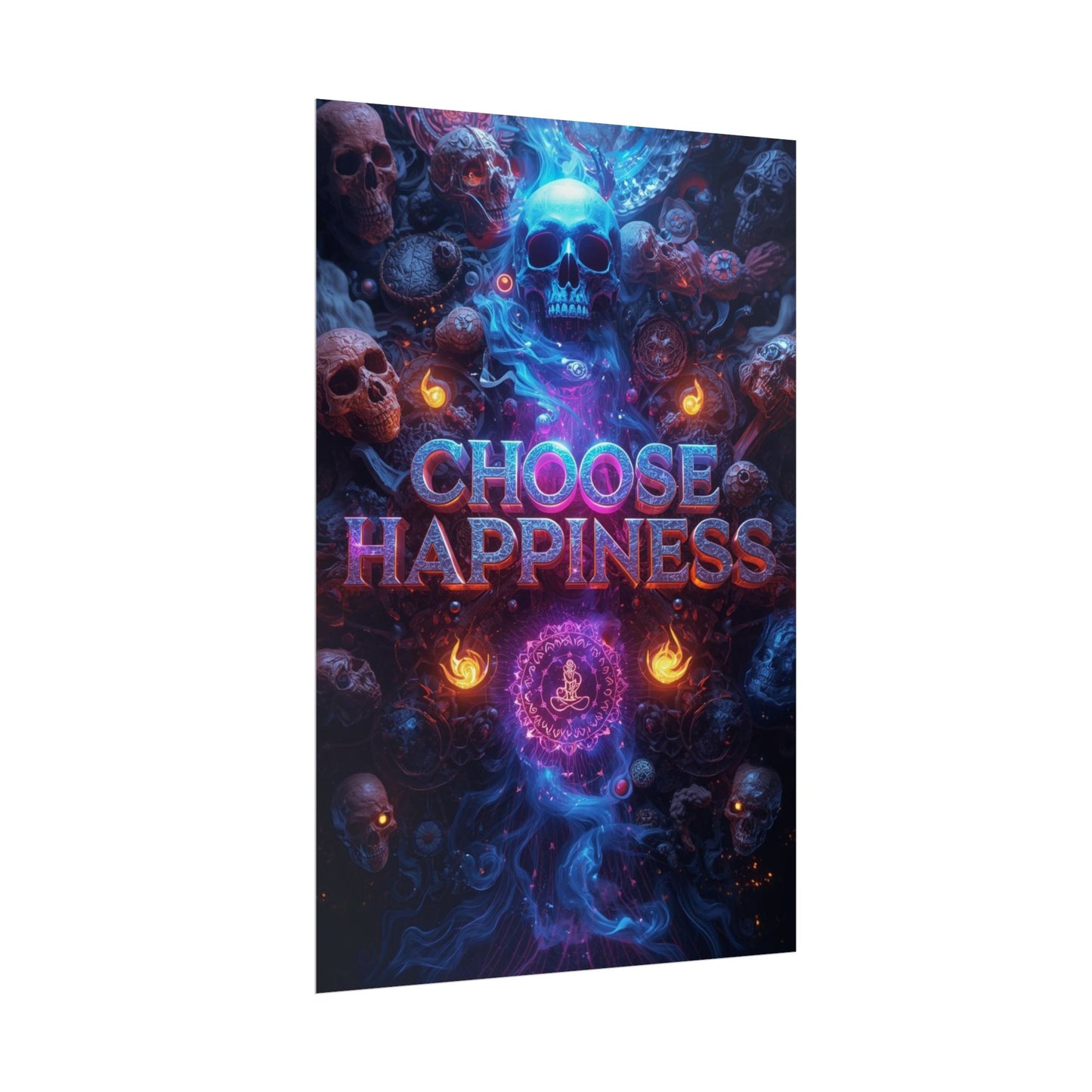 The LifeBox Motivational Poster, Choose Happiness Wall Art, Self Discipline & Mindset Decor, Personal Growth Inspirational Quote Print