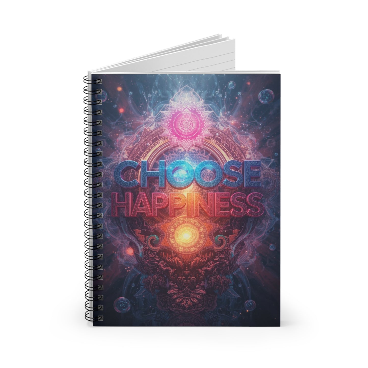 Choose Happiness Spiral Notebook  Ruled Journal for Positivity & Daily Notes