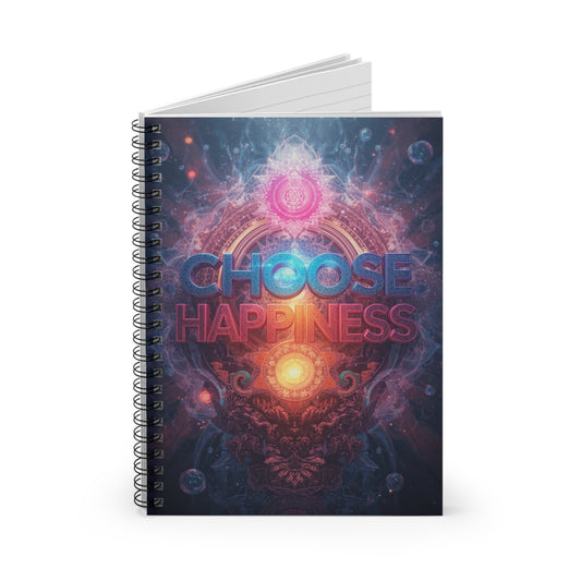 Choose Happiness Spiral Notebook  Ruled Journal for Positivity & Daily Notes