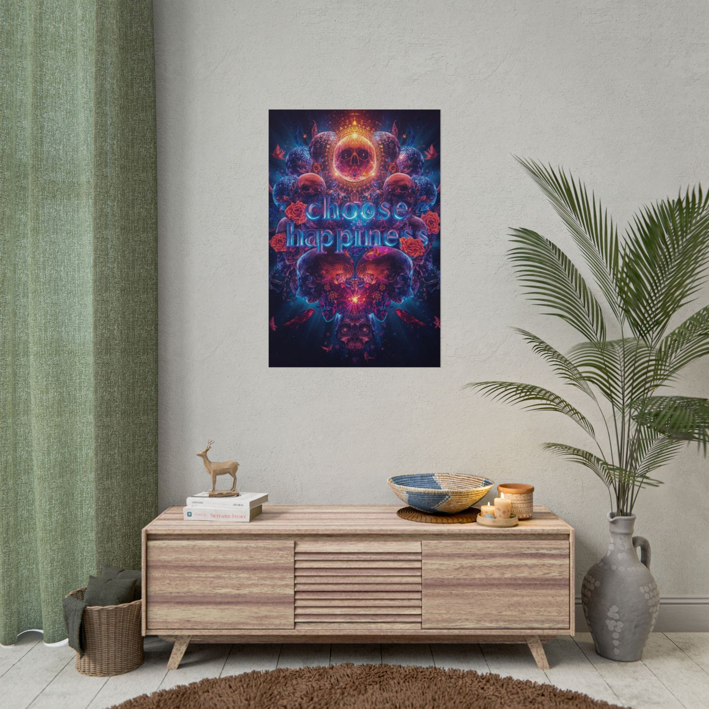 The LifeBox Motivational Poster, Choose Happiness Wall Art, Self Discipline & Mindset Decor, Personal Growth Inspirational Quote Print