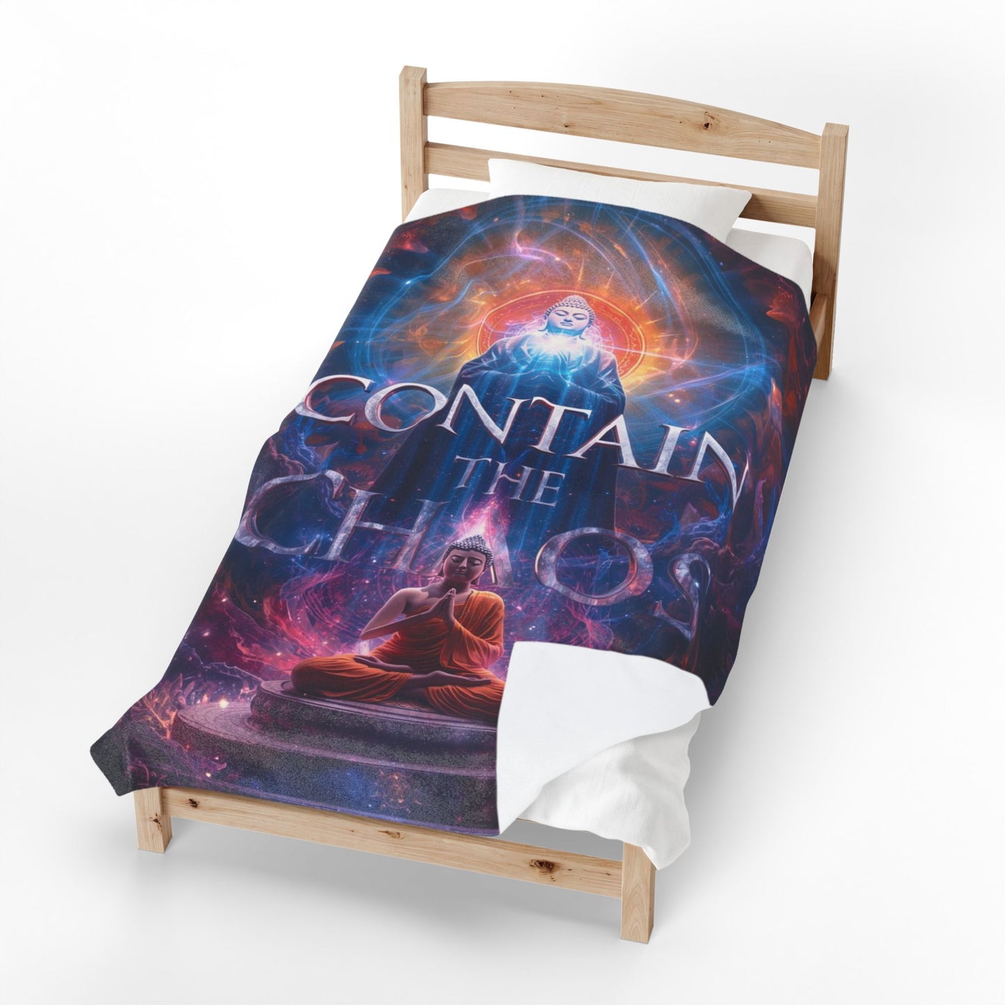 Contain the Chaos Velveteen Plush Blanket