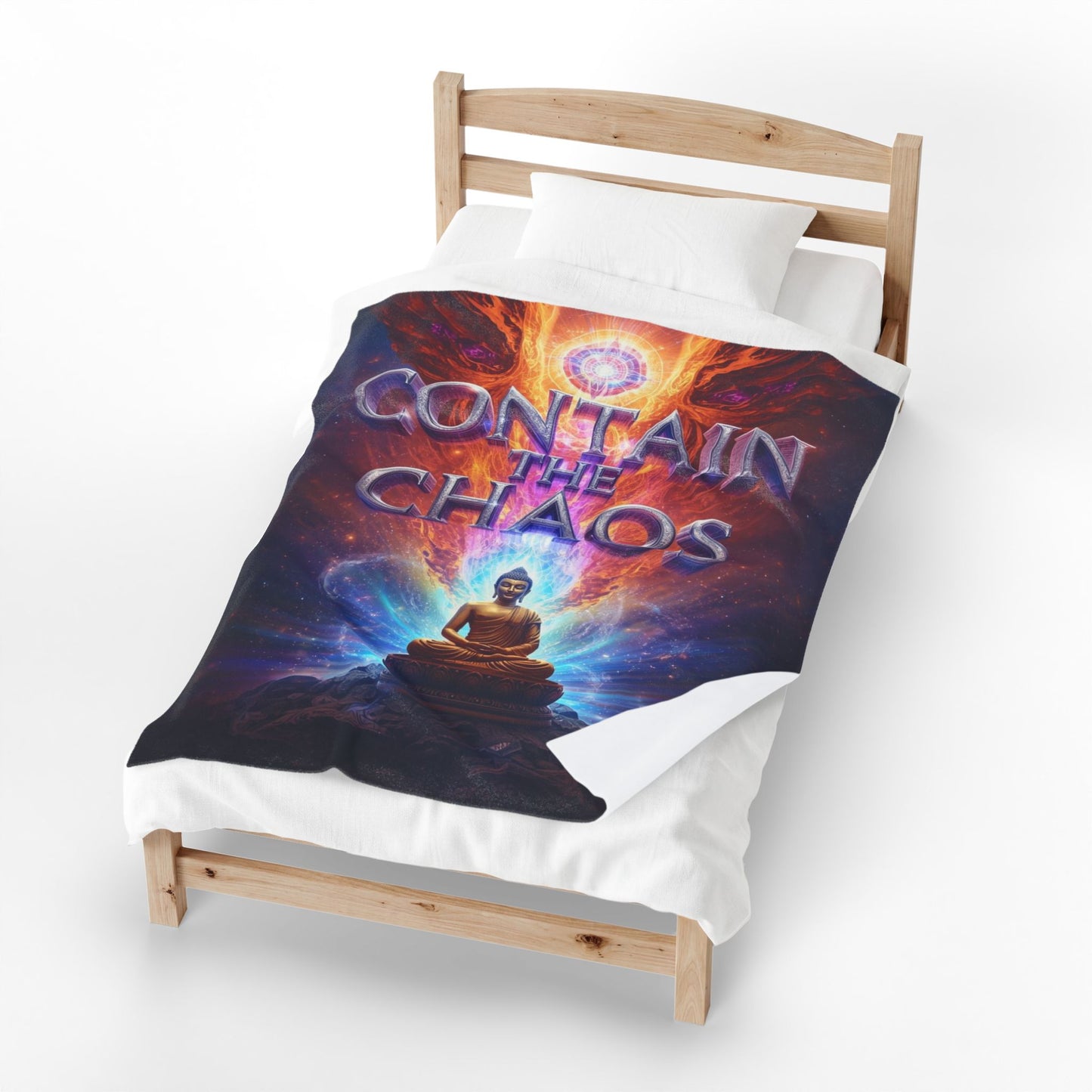 Contain the Chaos Velveteen Plush Blanket