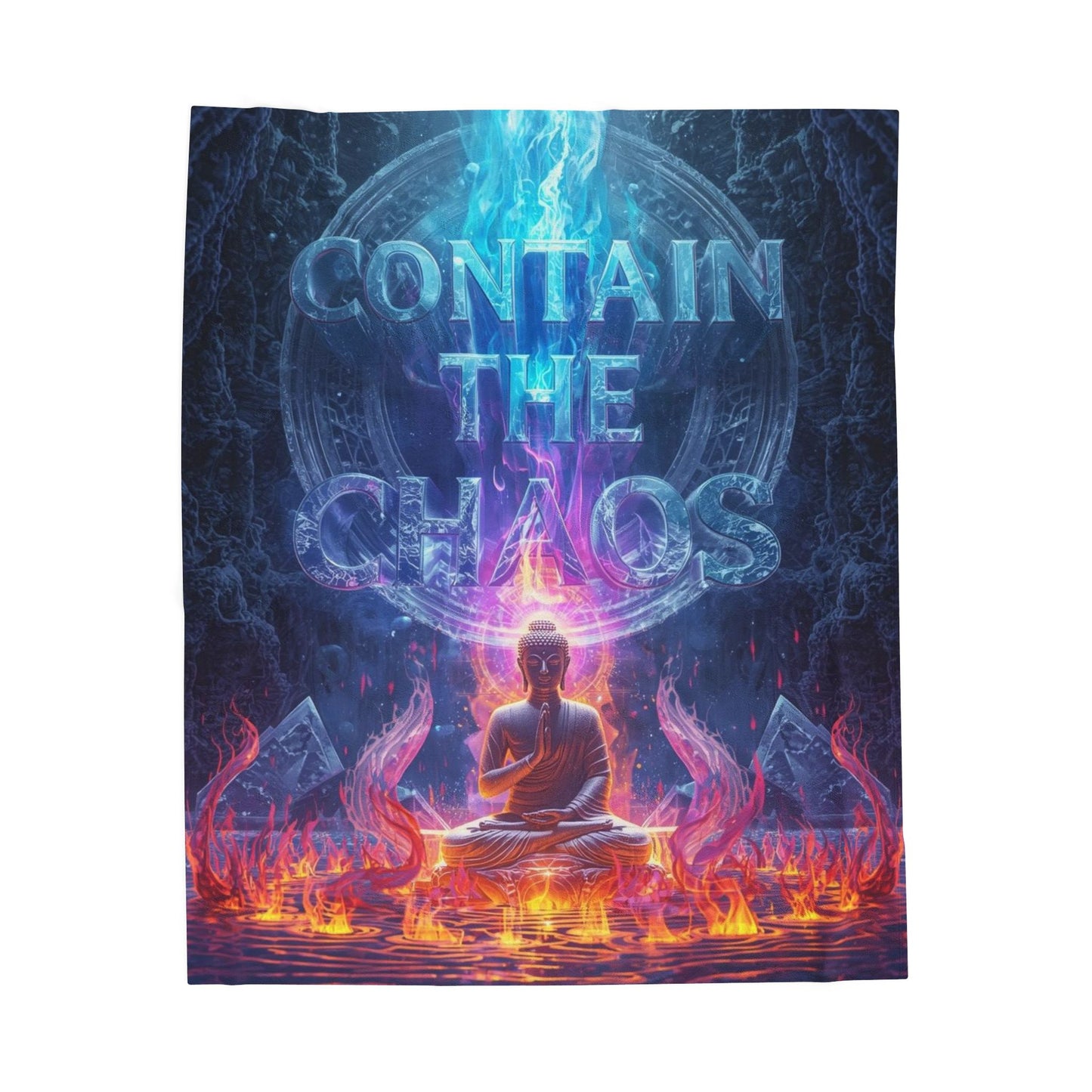 Contain The Chaos Velveteen Plush Blanket