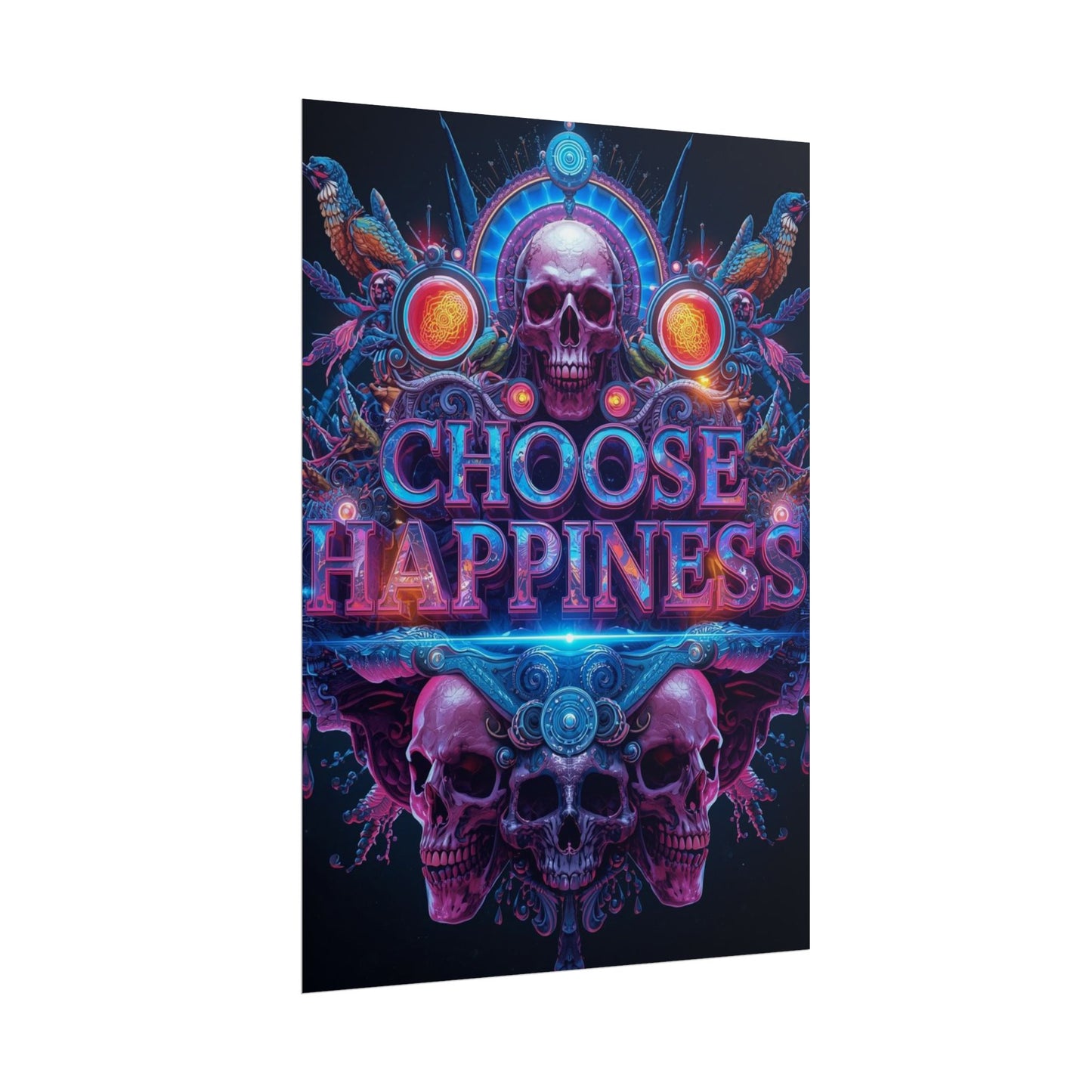 The LifeBox Motivational Poster, Choose Happiness Wall Art, Self Discipline & Mindset Decor, Personal Growth Inspirational Quote Print