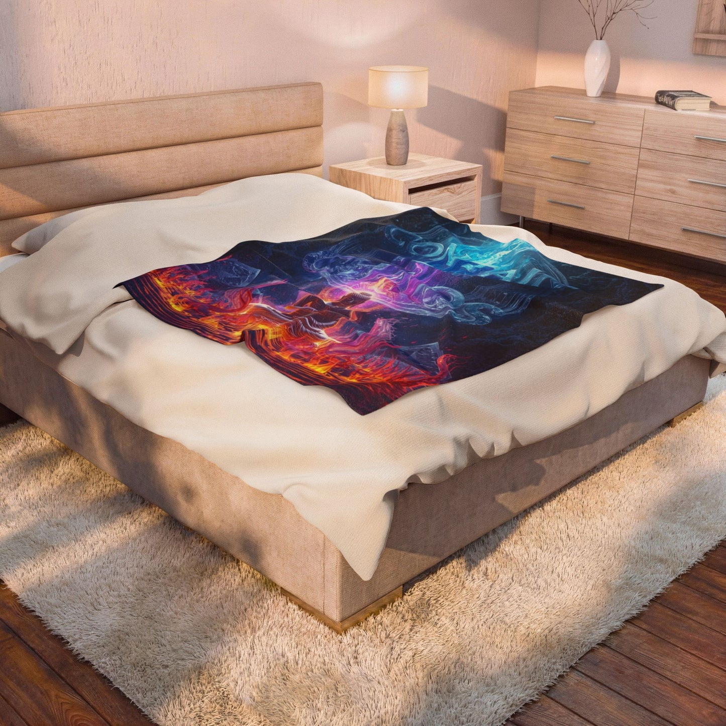 Contain The Chaos Velveteen Plush Blanket