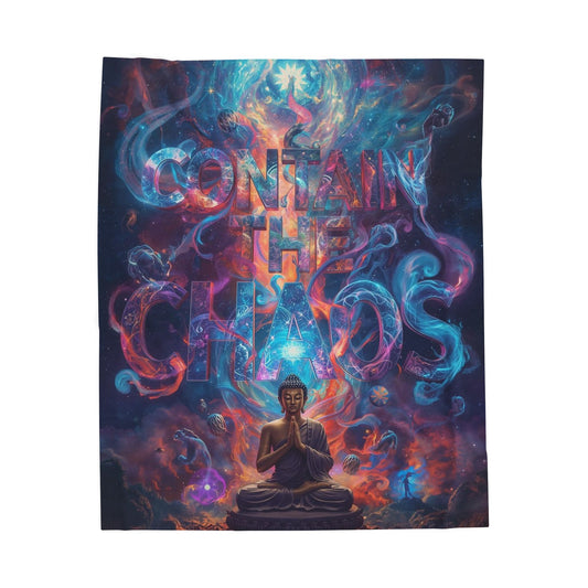 Contain the Chaos Velveteen Plush Blanket