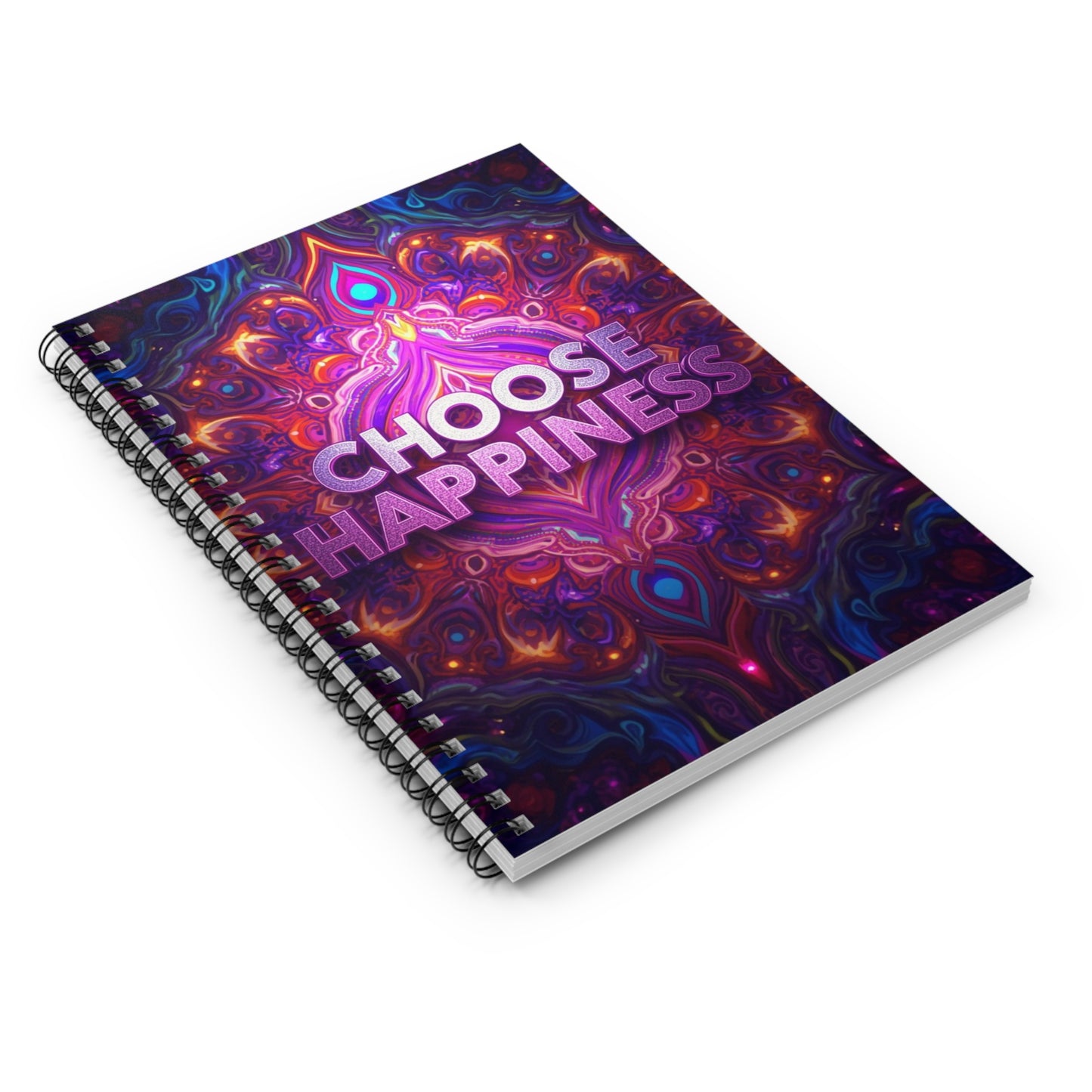 Choose Happiness Spiral Notebook  Ruled Journal for Positivity & Daily Notes