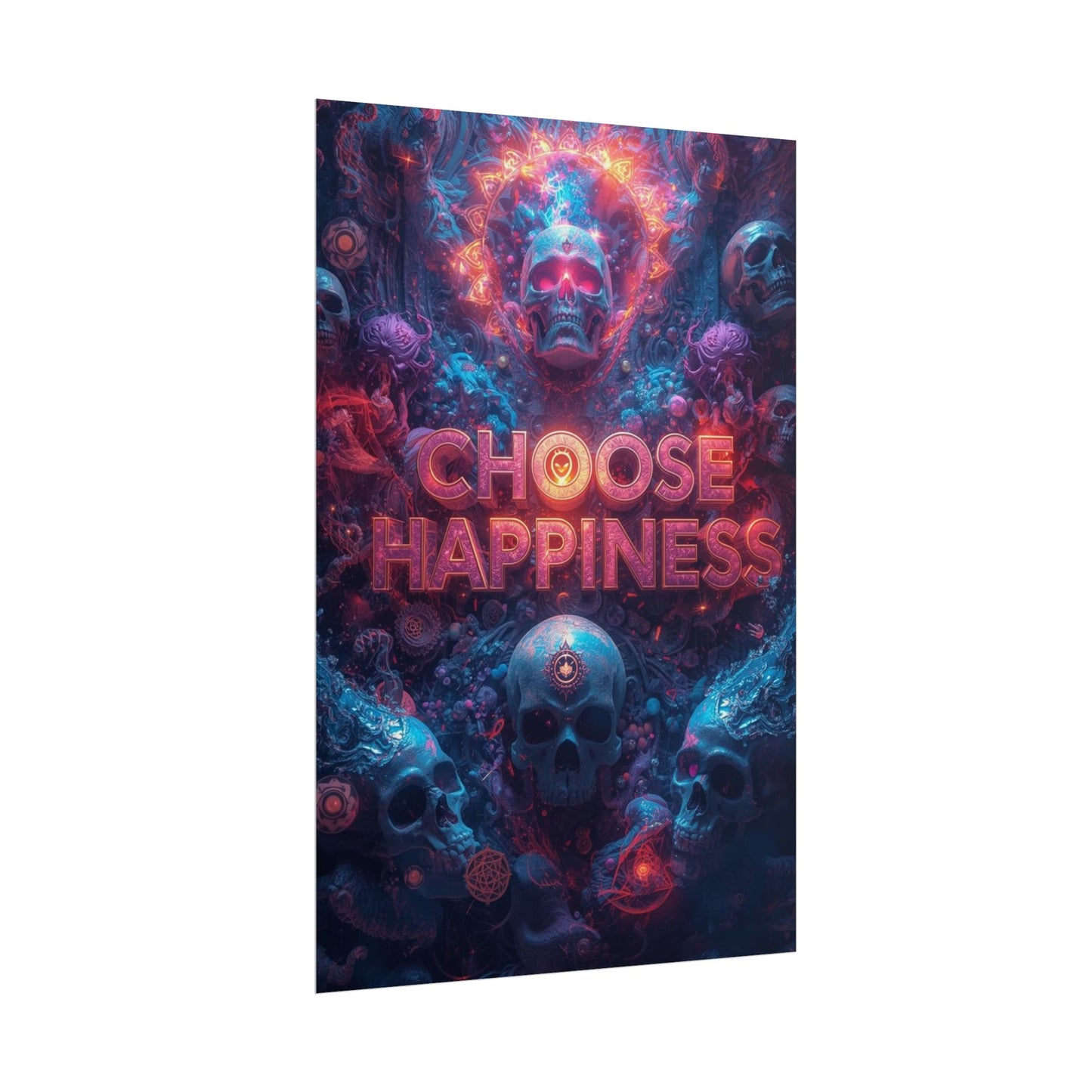 The LifeBox Motivational Poster, Choose Happiness Wall Art, Self Discipline & Mindset Decor, Personal Growth Inspirational Quote Print