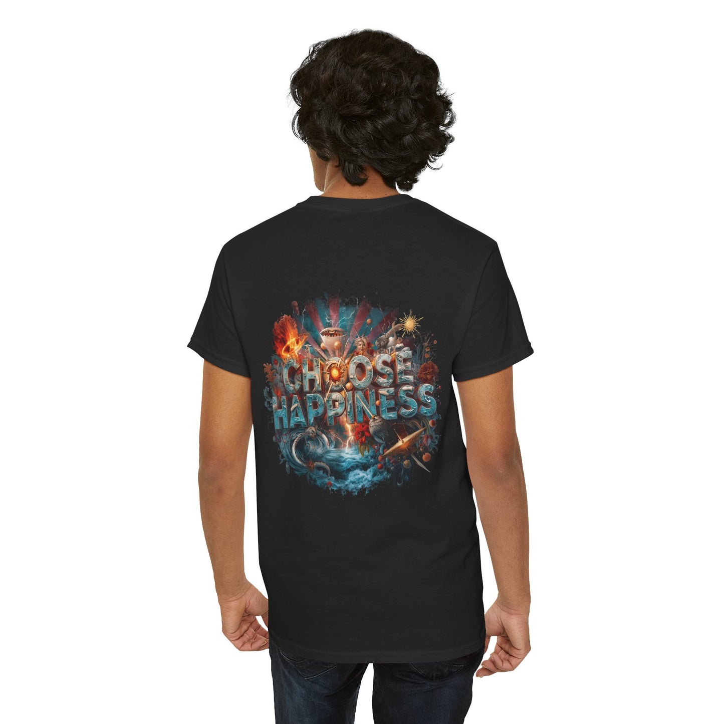 Choose Happiness Unixes T-Shirt Positive Mindset Vibes