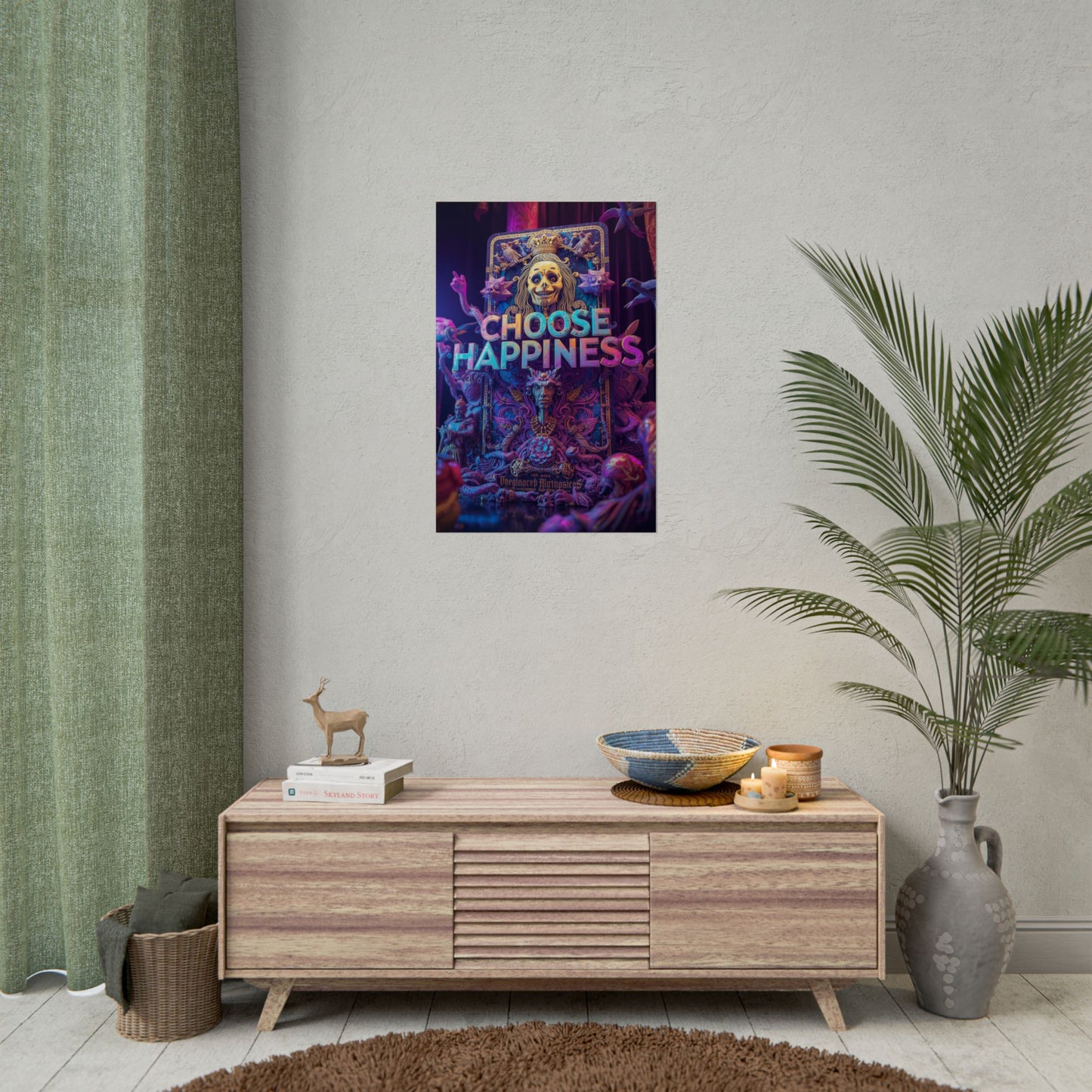 The LifeBox Motivational Poster, Choose Happiness Wall Art, Self Discipline & Mindset Decor, Personal Growth Inspirational Quote Print