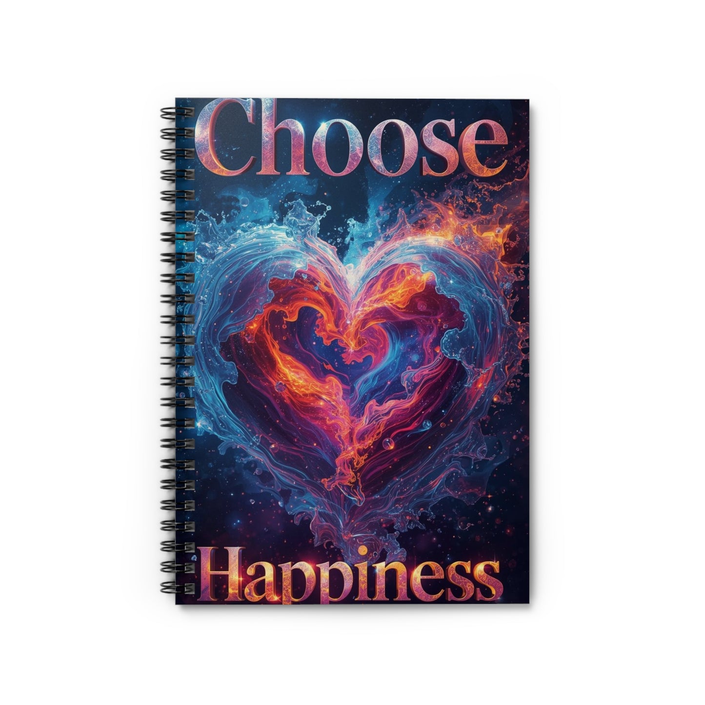Choose Happiness Spiral Notebook Ruled Journal for Positivity & Daily Notes
