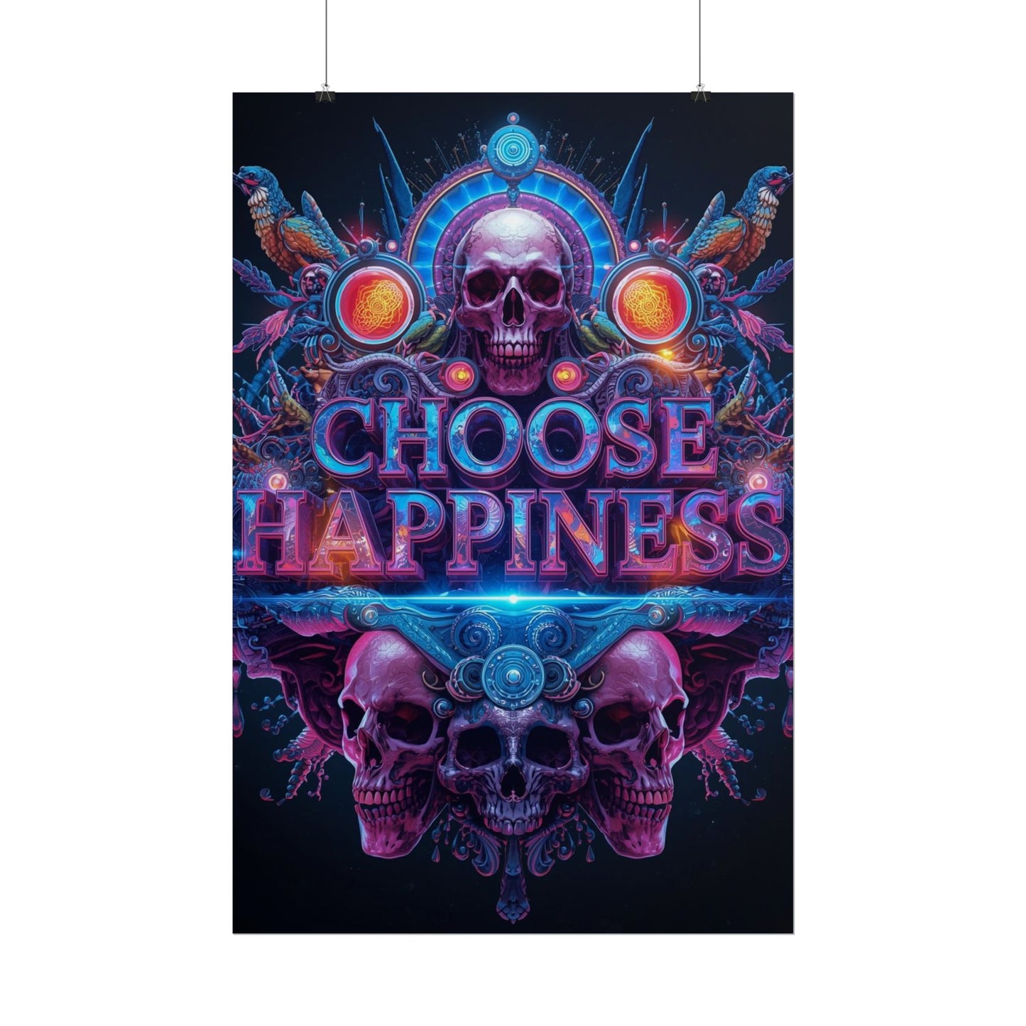 The LifeBox Motivational Poster, Choose Happiness Wall Art, Self Discipline & Mindset Decor, Personal Growth Inspirational Quote Print