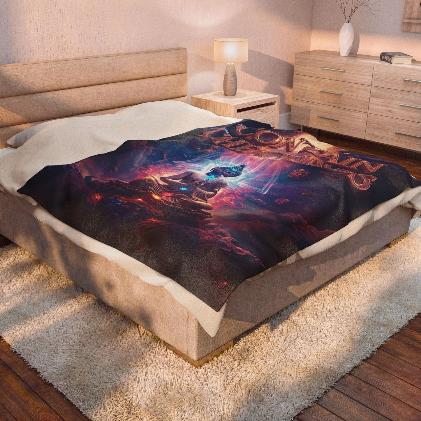 Contain the Chaos Velveteen Plush Blanket