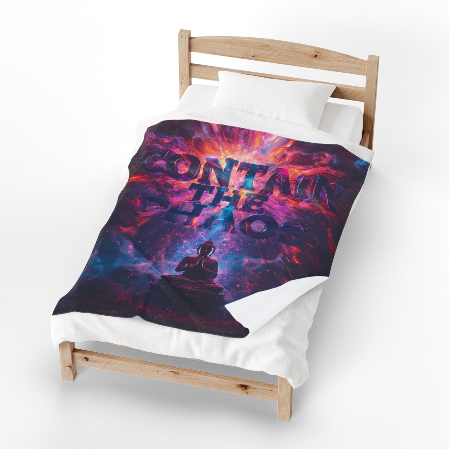 Contain the Chaos Velveteen Plush Blanket
