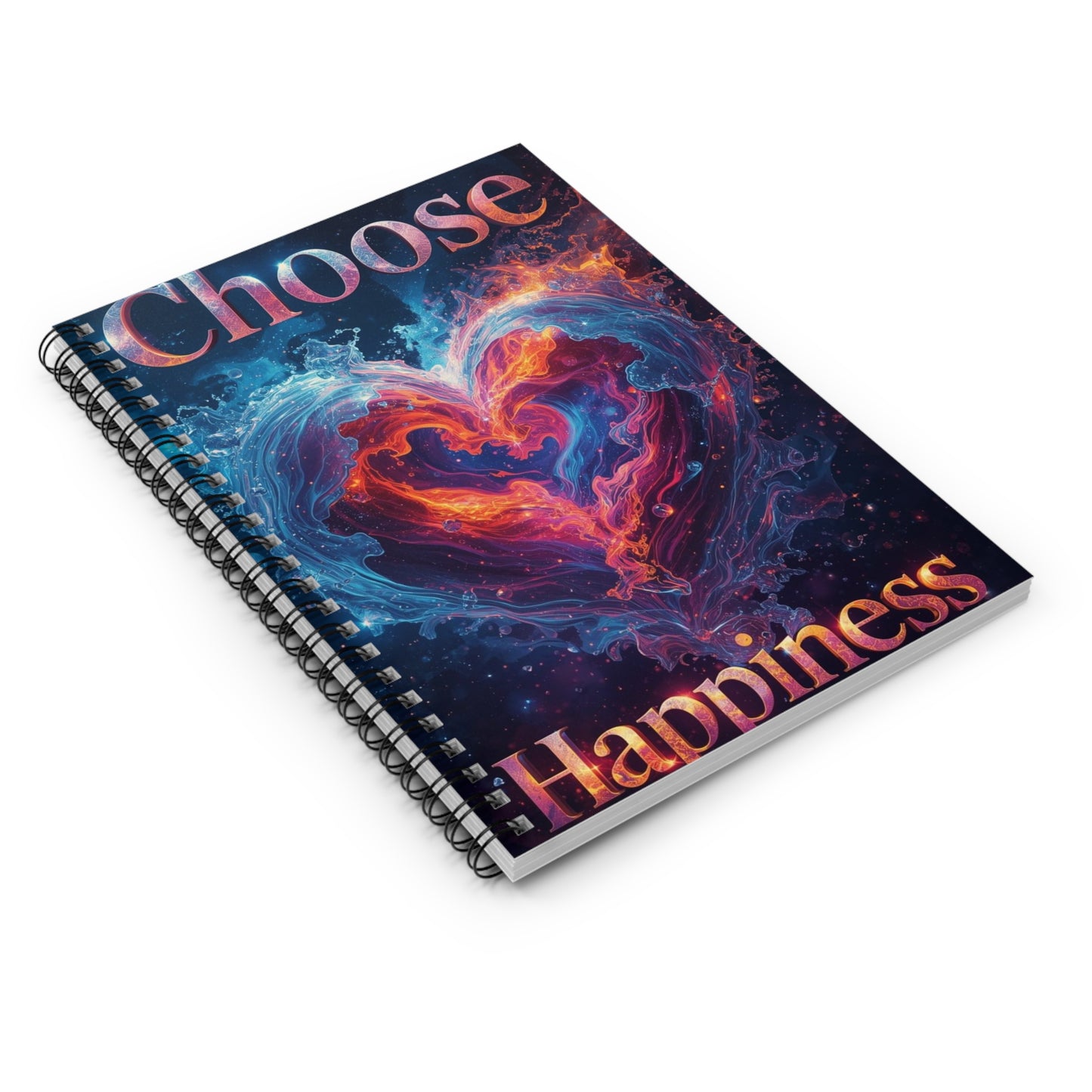 Choose Happiness Spiral Notebook Ruled Journal for Positivity & Daily Notes