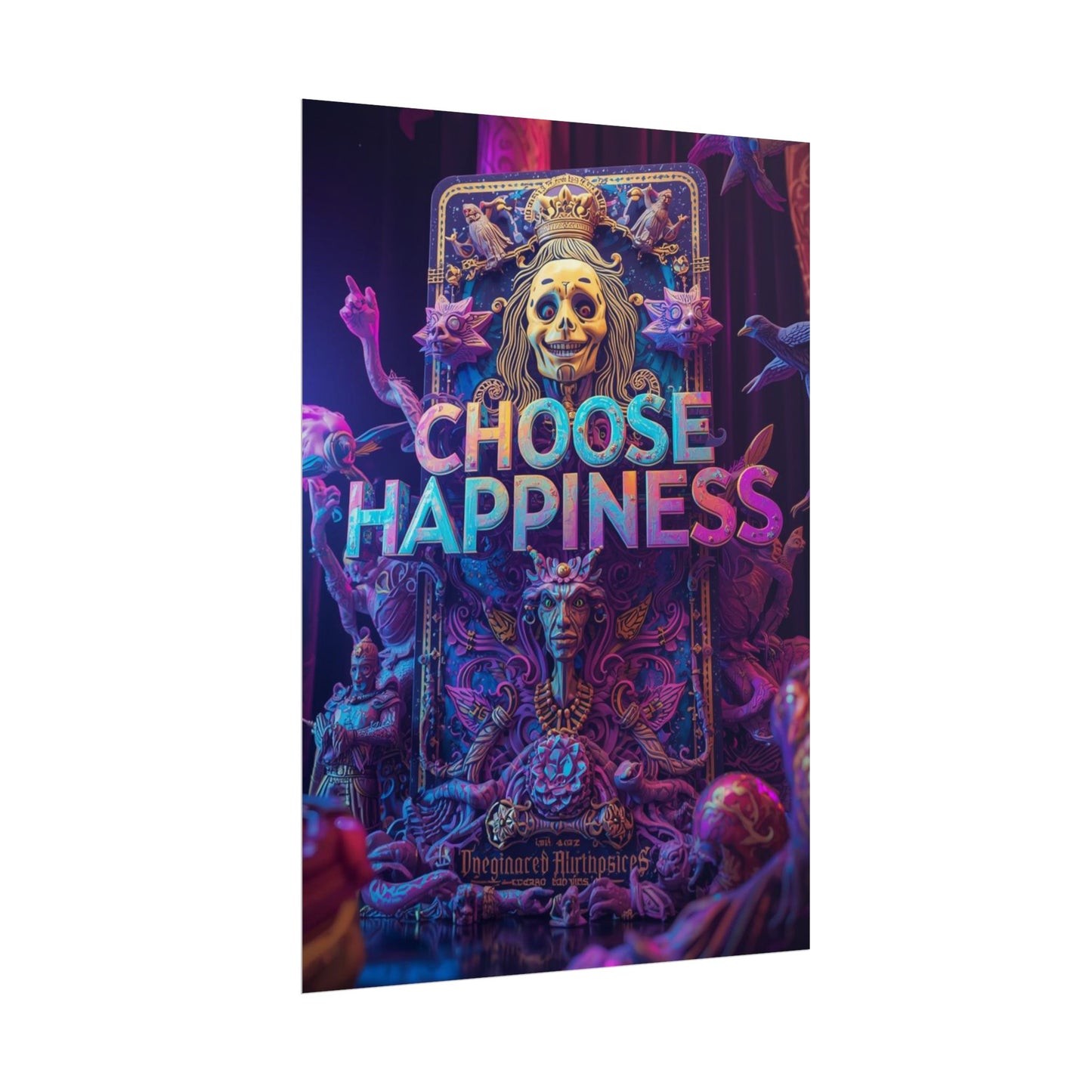 The LifeBox Motivational Poster, Choose Happiness Wall Art, Self Discipline & Mindset Decor, Personal Growth Inspirational Quote Print