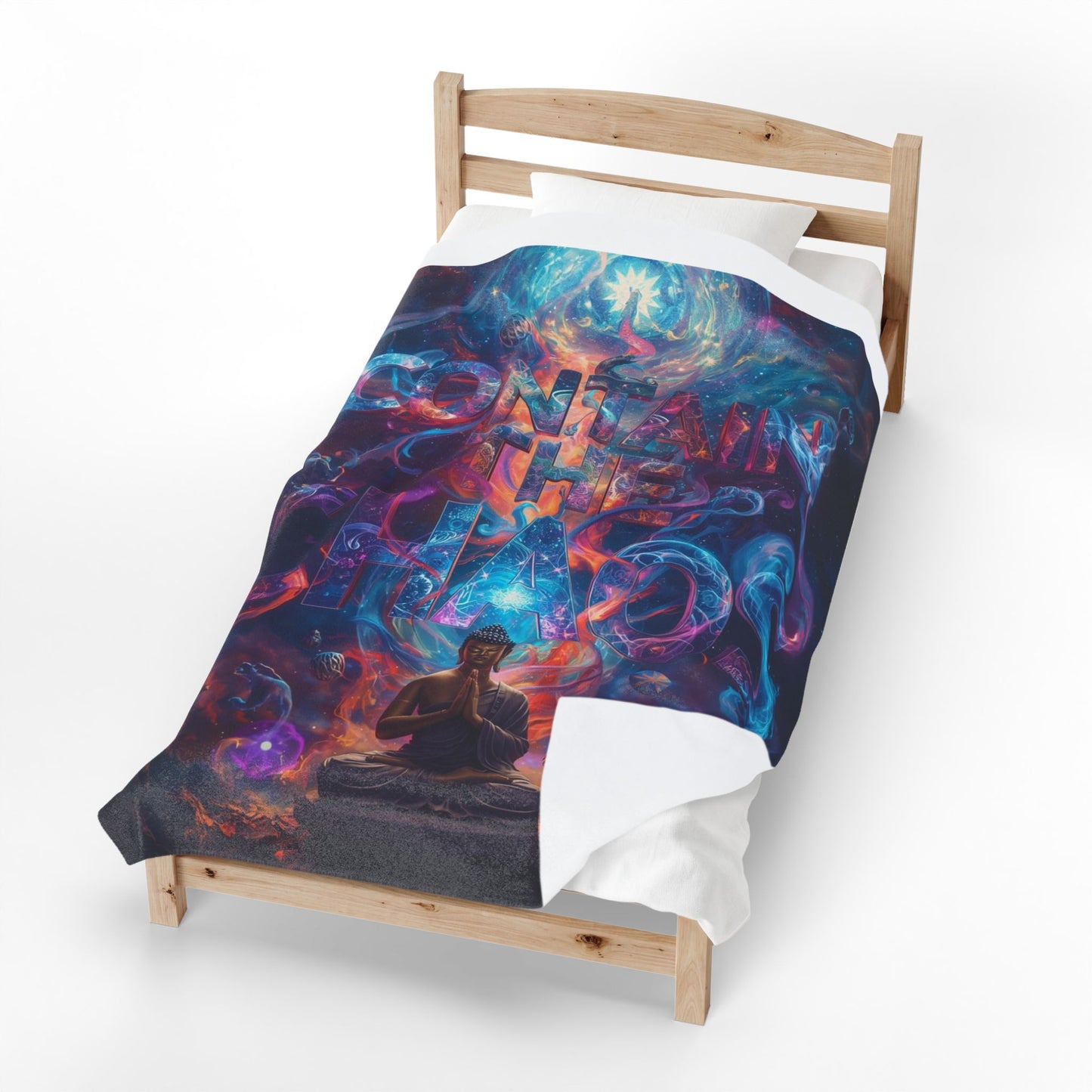 Contain the Chaos Velveteen Plush Blanket
