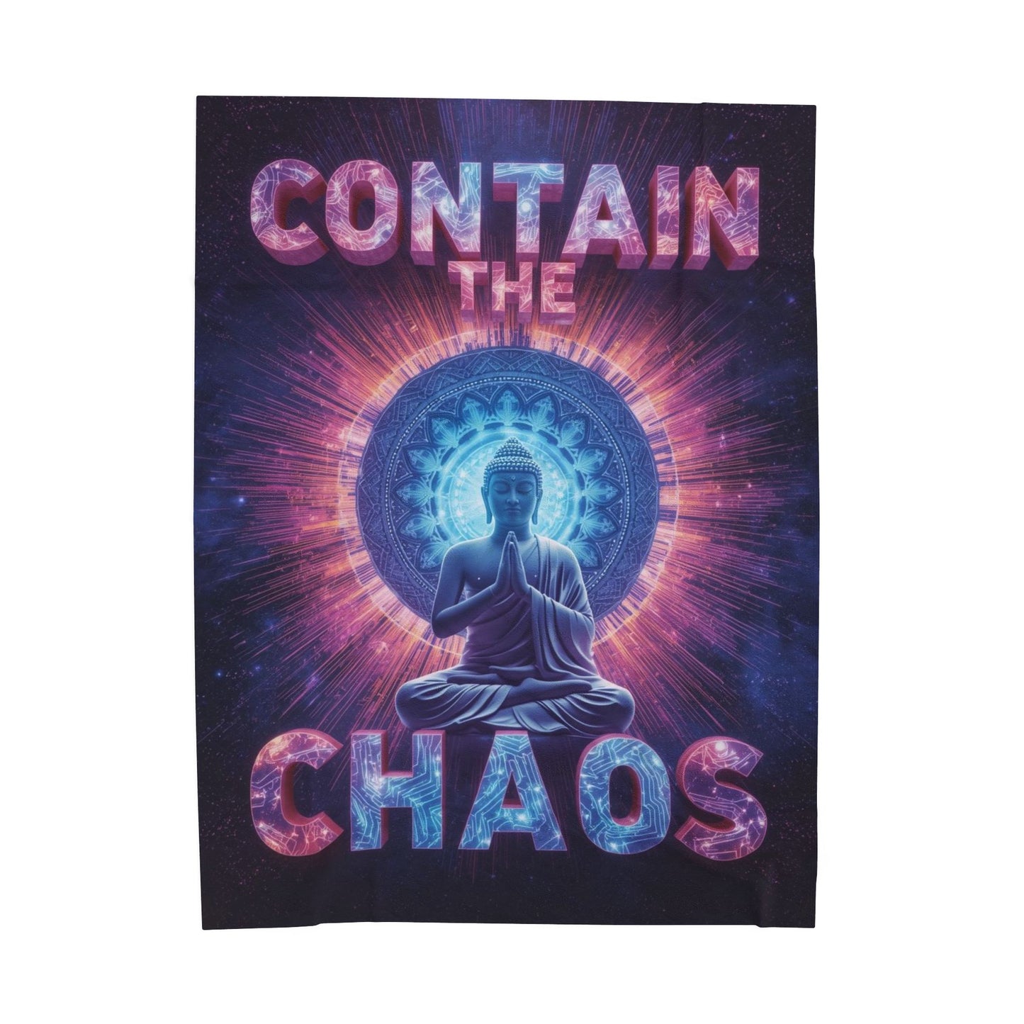 Contain the Chaos Velveteen Plush Blanket