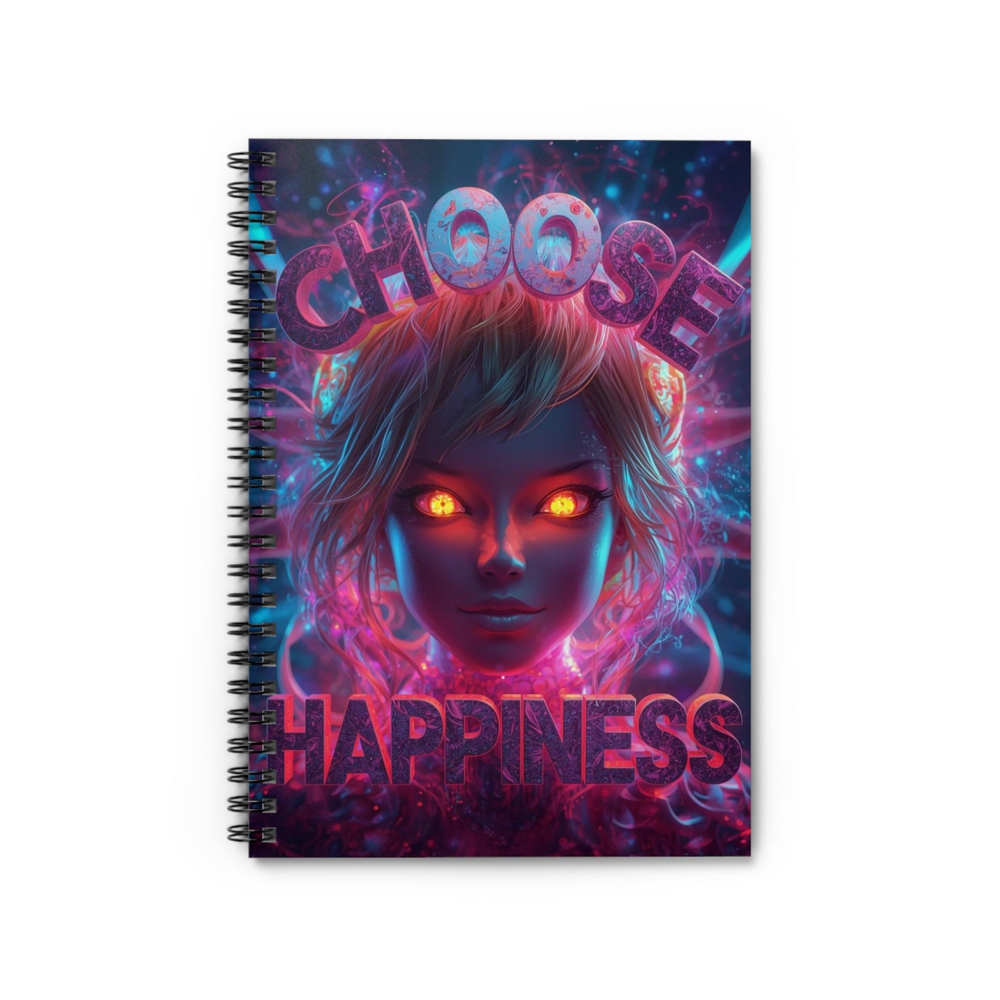 Choose Happiness Spiral Notebook Ruled Journal for Positivity & Daily Notes